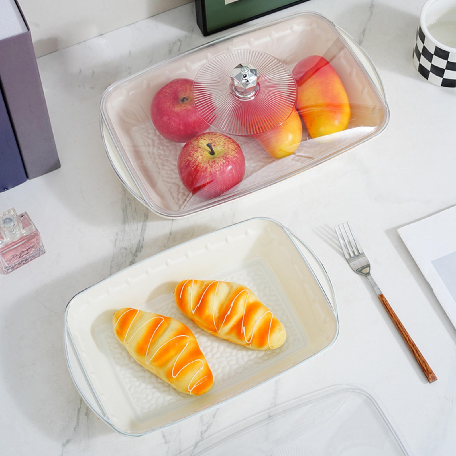 Fruit Bowl with Lid Multipurpose Fruit Basket for Office Coffee Drinks Party 35x22x14.5cm