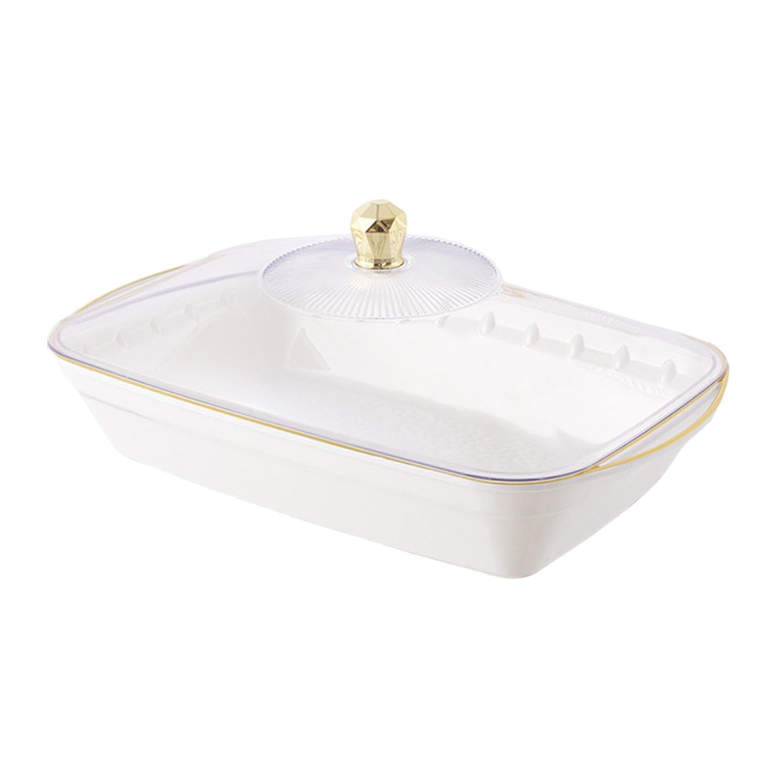 Fruit Bowl with Lid Multipurpose Fruit Basket for Office Coffee Drinks Party 35x22x14.5cm