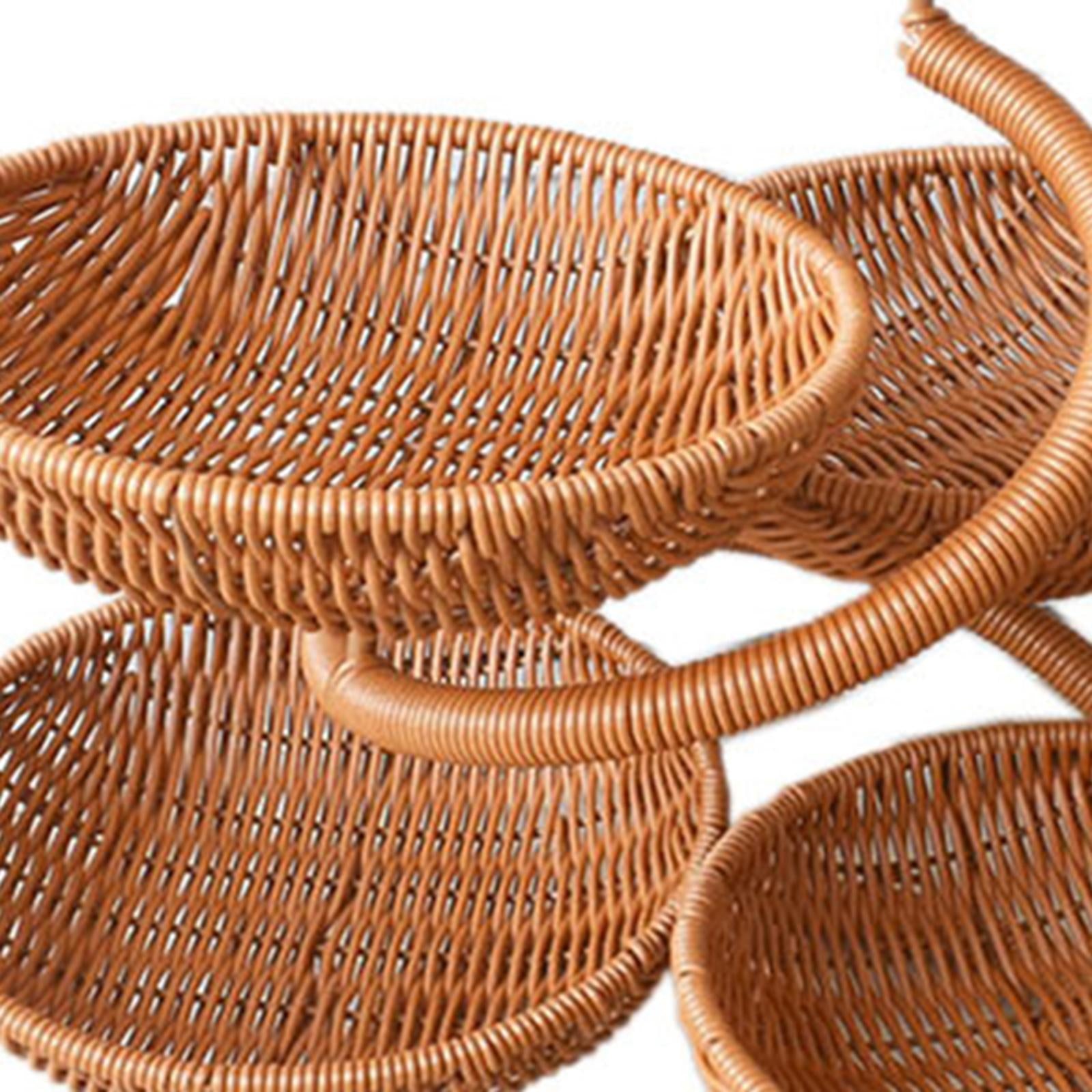 Fruit Basket Multi Tiers Compact Kitchen Counter Organizer Rack Serving Tray Style A