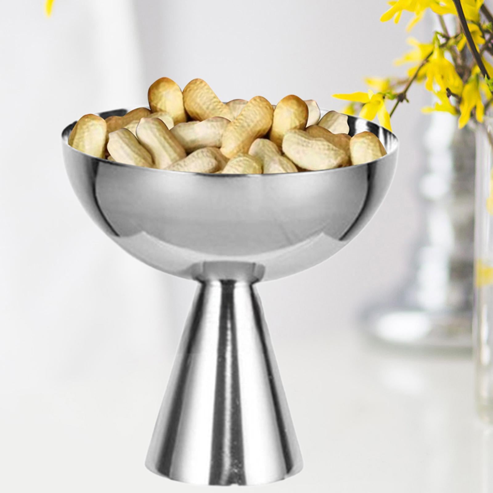 Dessert Bowl Stable Stand Round Serving Bowl for Milkshakes Parfait Dessert Height 10.2cm
