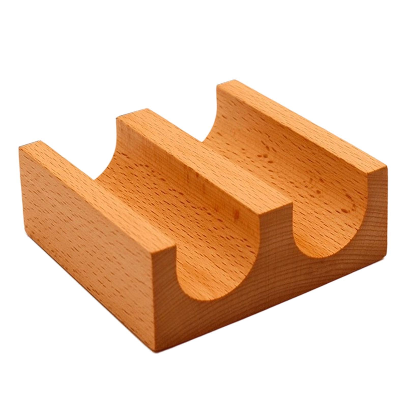 Wooden Sushi Holder Sushi Hand Roll Holder for Dining Table Party Bar 2 Grid