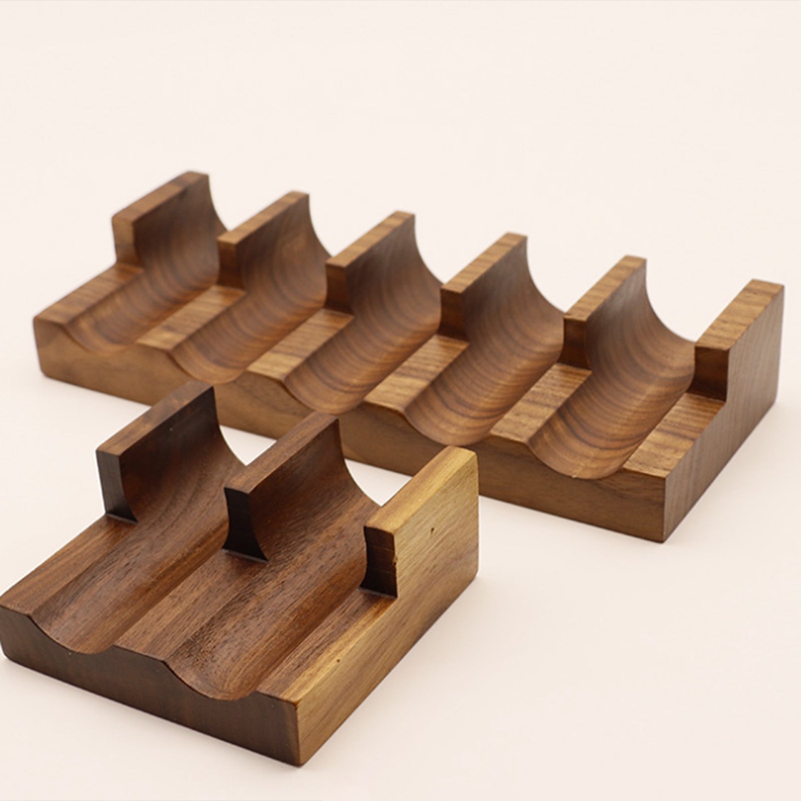 Wood Sushi Holder 5 Grid Japanese Taco Stand for Bar Dining Table Gatherings