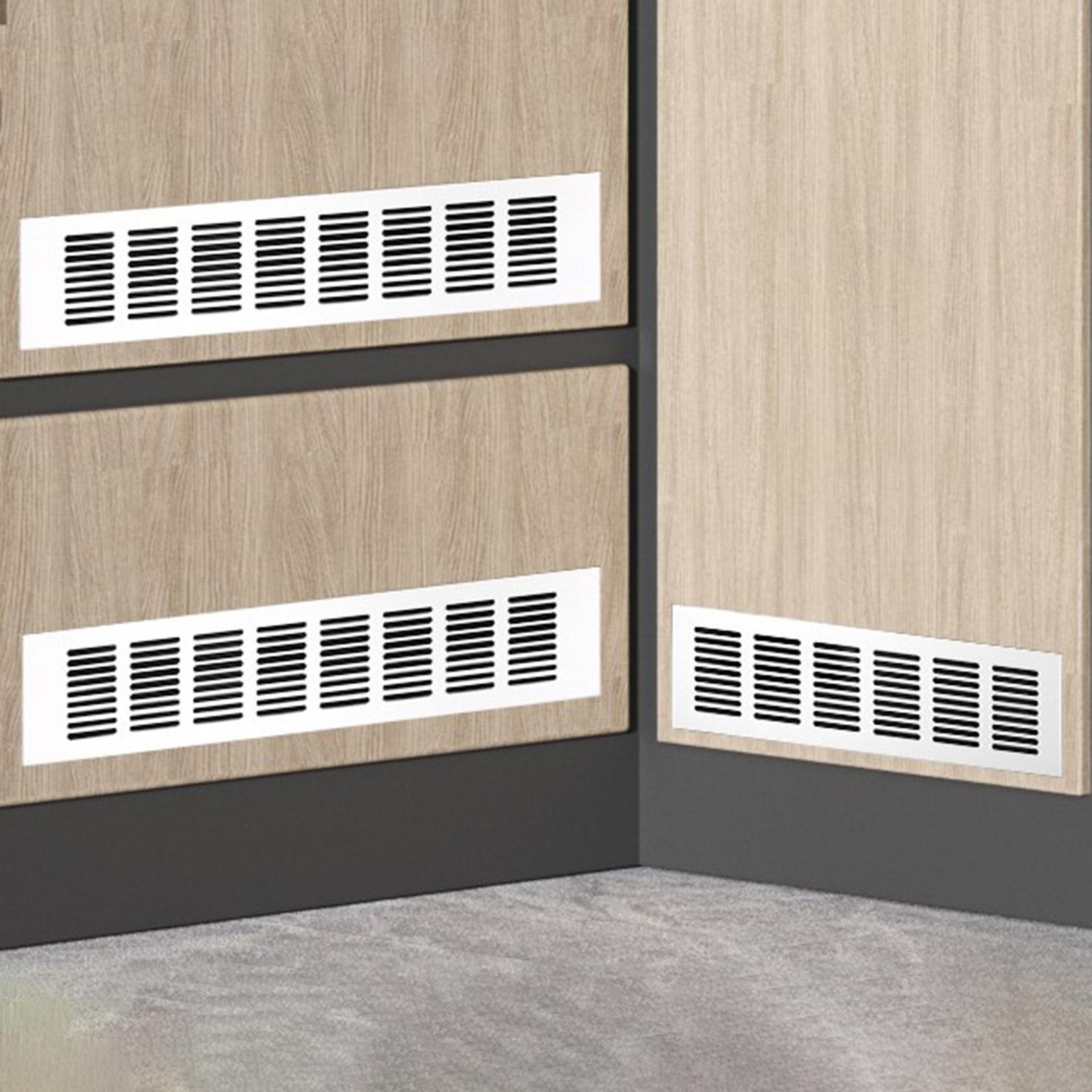 Door Vent Two Sided Interior Ventilation Grille for Bathroom Cabinet Kitchen 40cmx15cm
