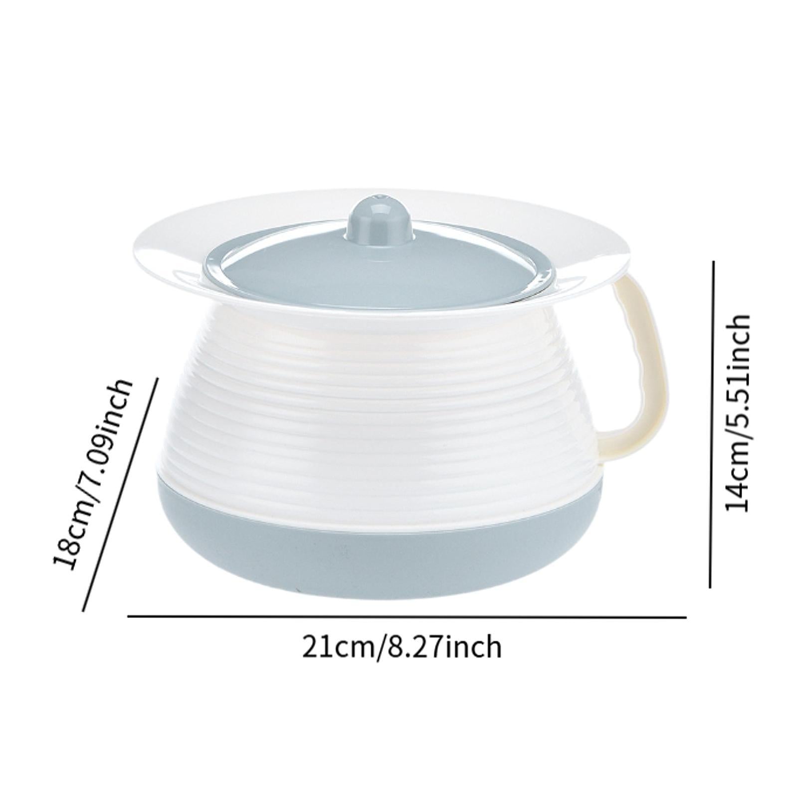 Chamber Pot Urine Pot Spittoon Chamber Bucket for Home Use Female Male Elder blue