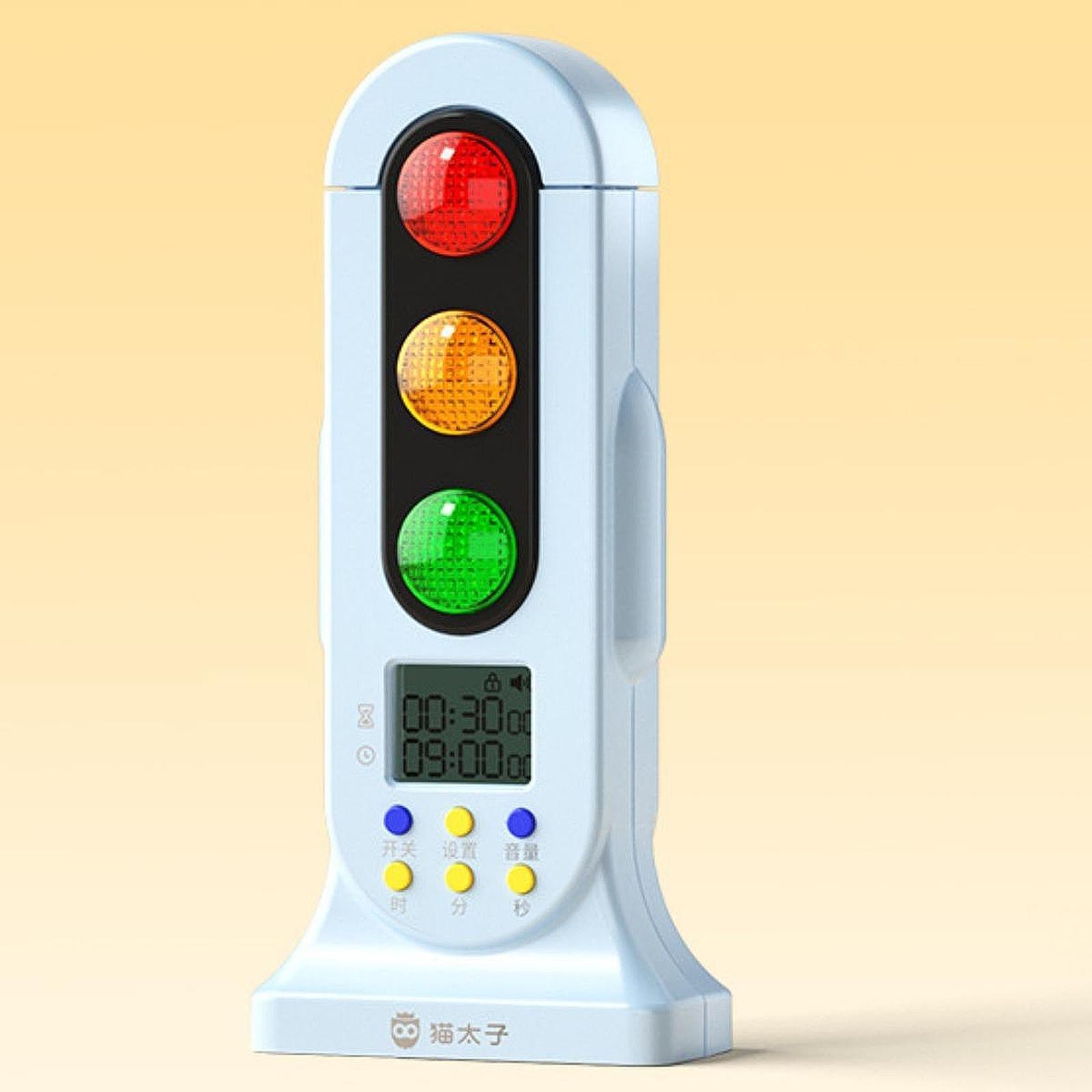 Traffic Light Timer Double Modes Count Down Timer for Classroom Testing School blue
