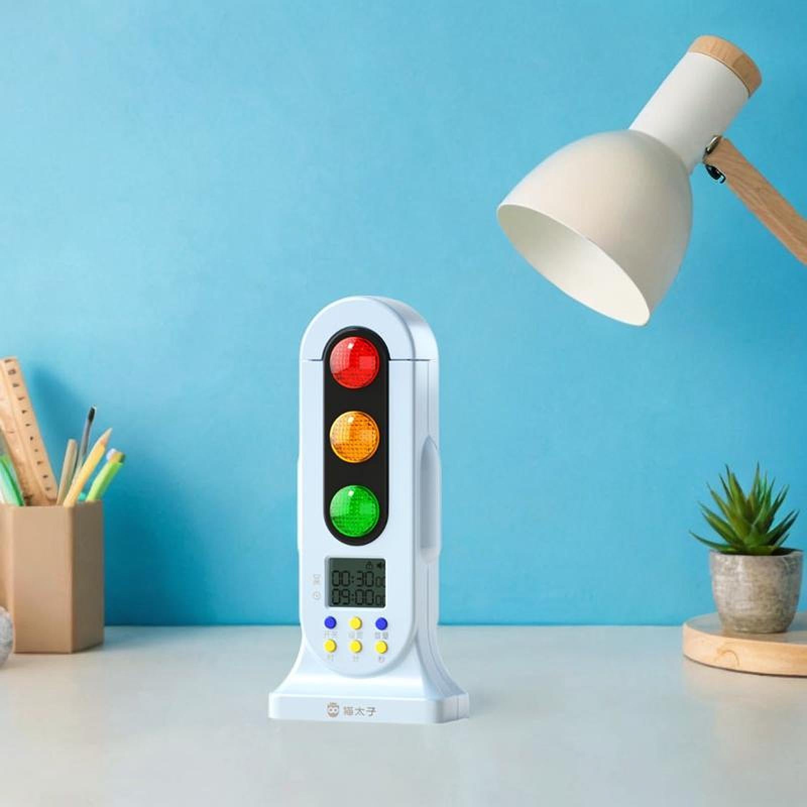 Traffic Light Timer Double Modes Count Down Timer for Classroom Testing School blue