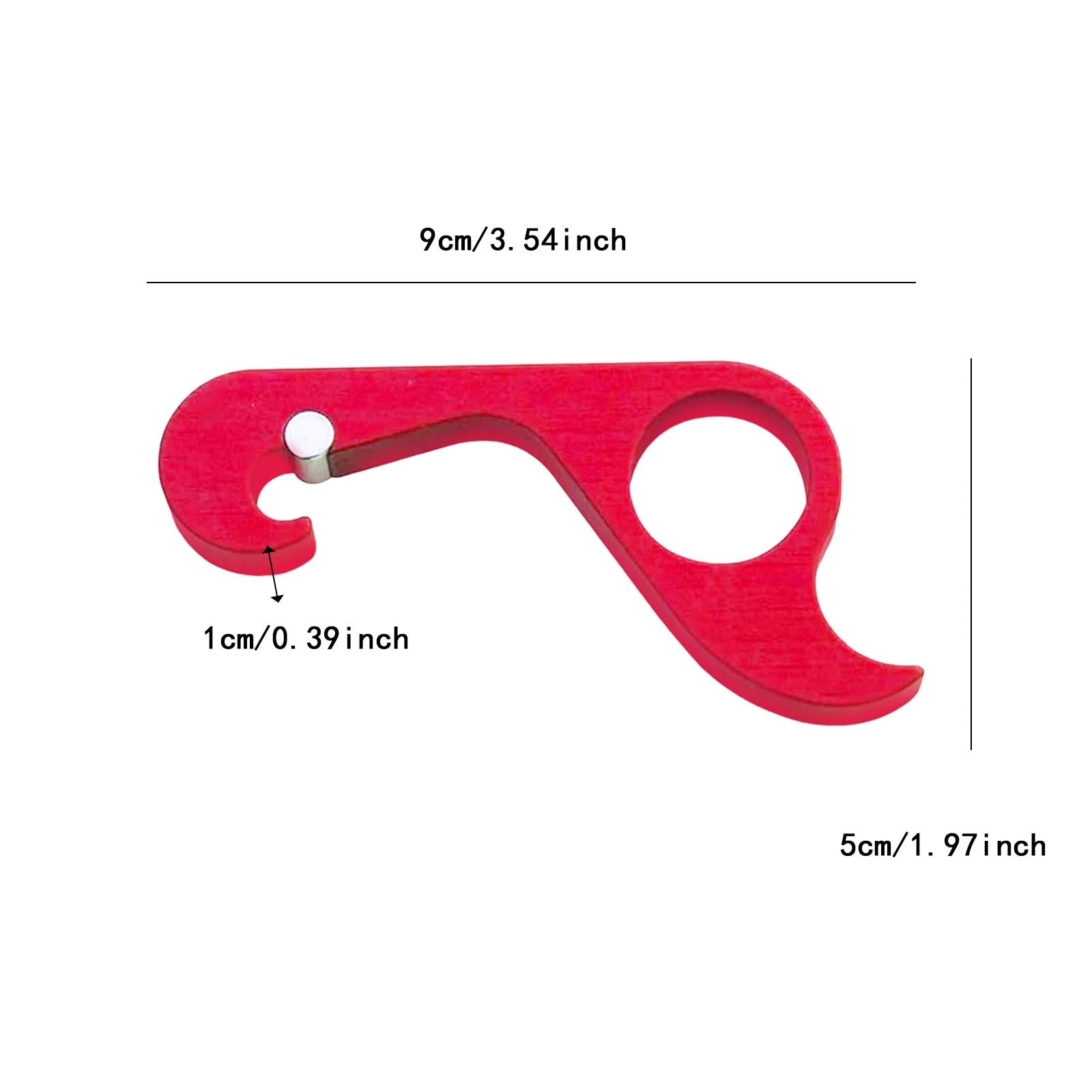 Bottle Opener Easy to Use Compact Water Bottle Opener for Home Hiking Picnic red