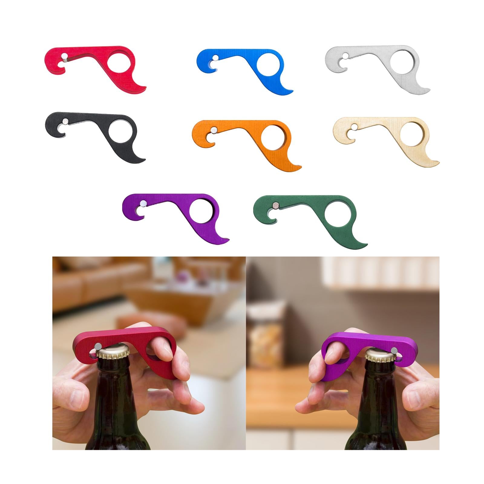 Bottle Opener Easy to Use Compact Water Bottle Opener for Home Hiking Picnic red