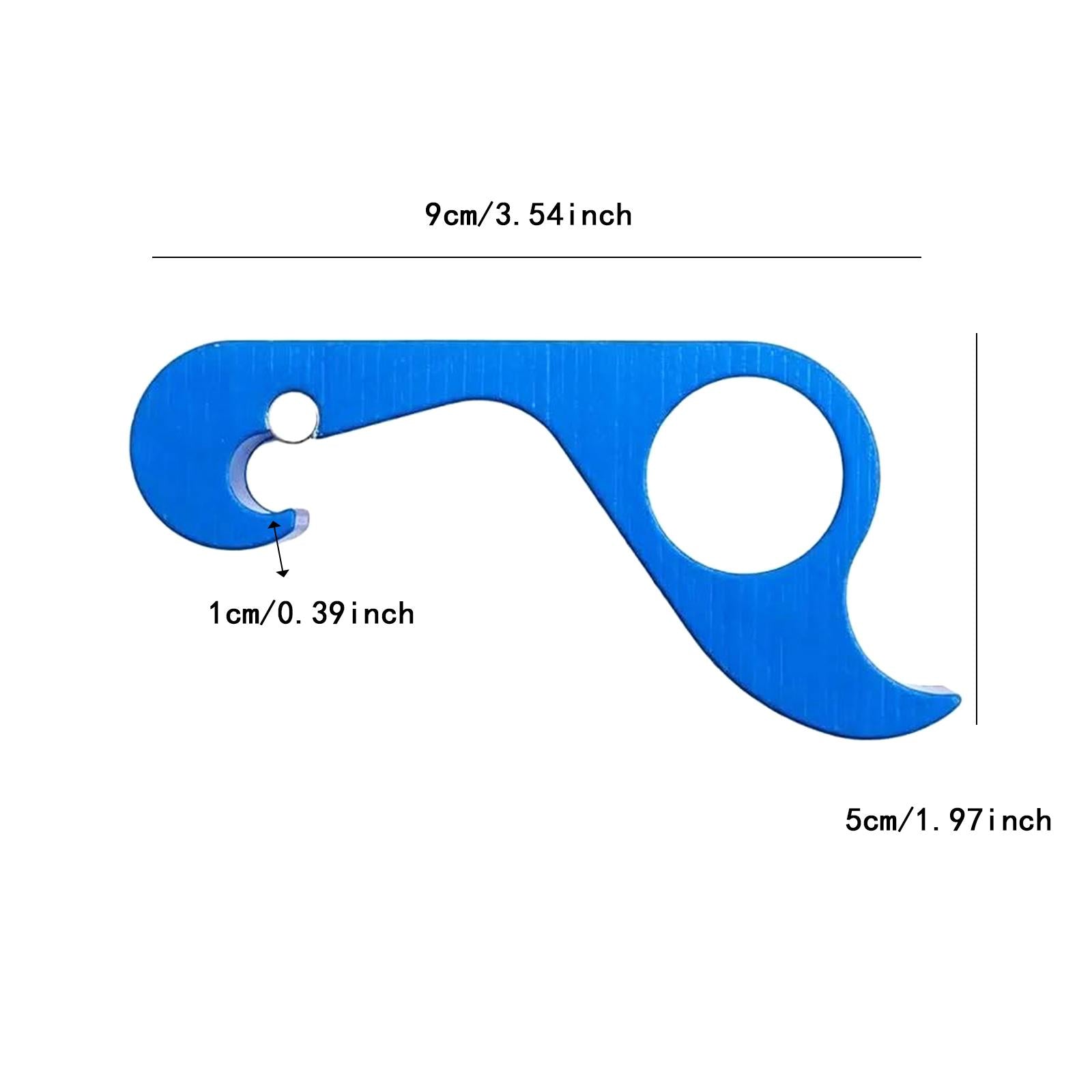 Bottle Opener Easy to Use Compact Water Bottle Opener for Home Hiking Picnic blue