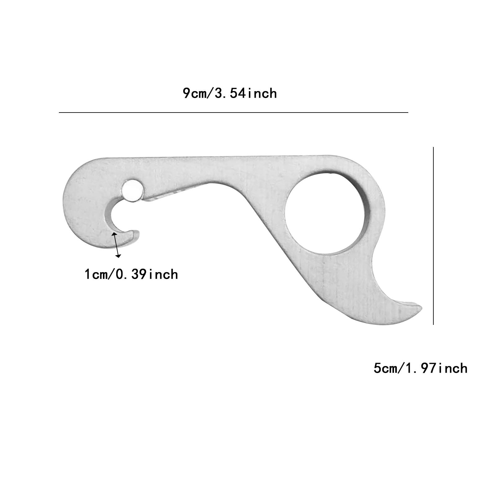 Bottle Opener Easy to Use Compact Water Bottle Opener for Home Hiking Picnic silver