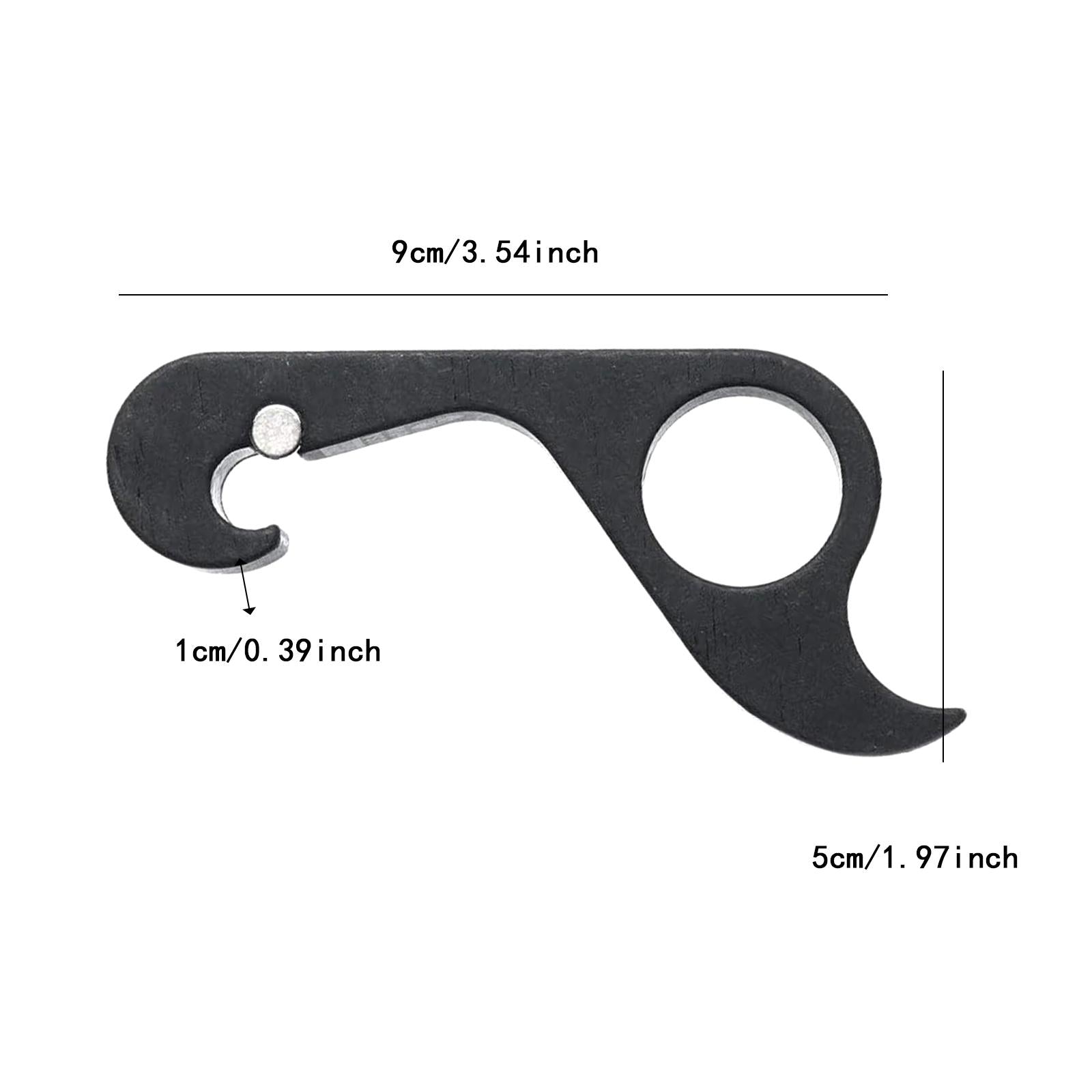 Bottle Opener Easy to Use Compact Water Bottle Opener for Home Hiking Picnic black