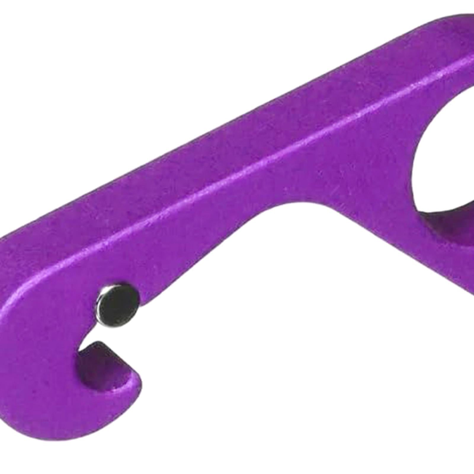 Bottle Opener Easy to Use Compact Water Bottle Opener for Home Hiking Picnic violet