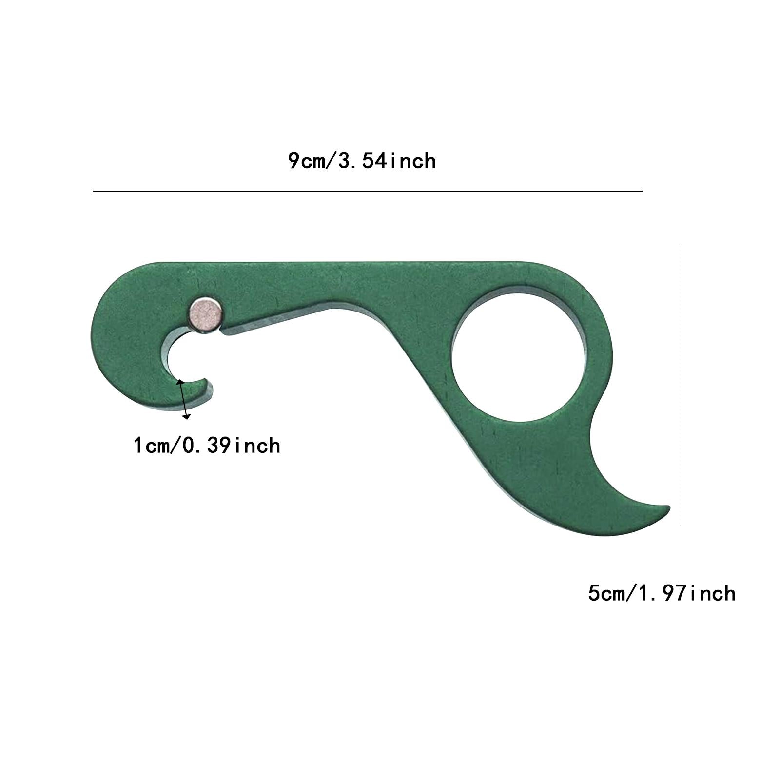 Bottle Opener Easy to Use Compact Water Bottle Opener for Home Hiking Picnic green