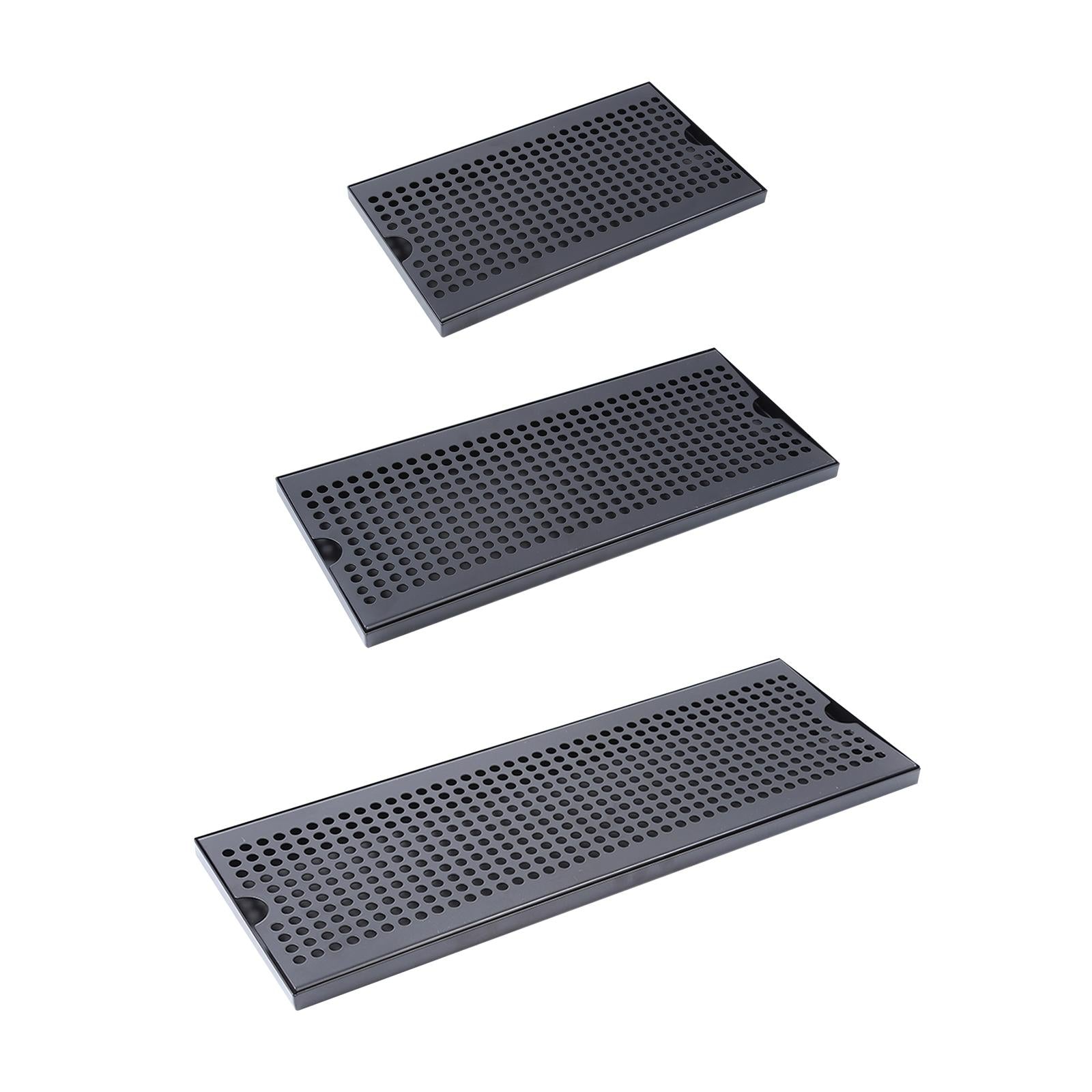 Beer Keg Drip Tray Portable Stainless Steel for Beverage Dispenser Household 30x17.5x1.5cm