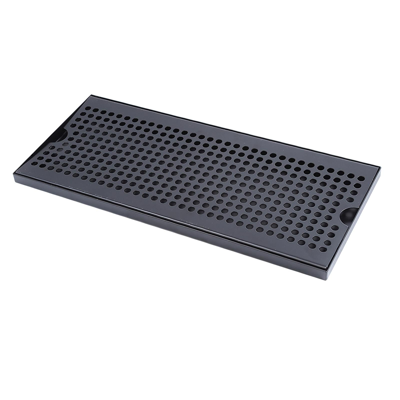 Beer Keg Drip Tray Portable Stainless Steel for Beverage Dispenser Household 40x17.5x1.5cm