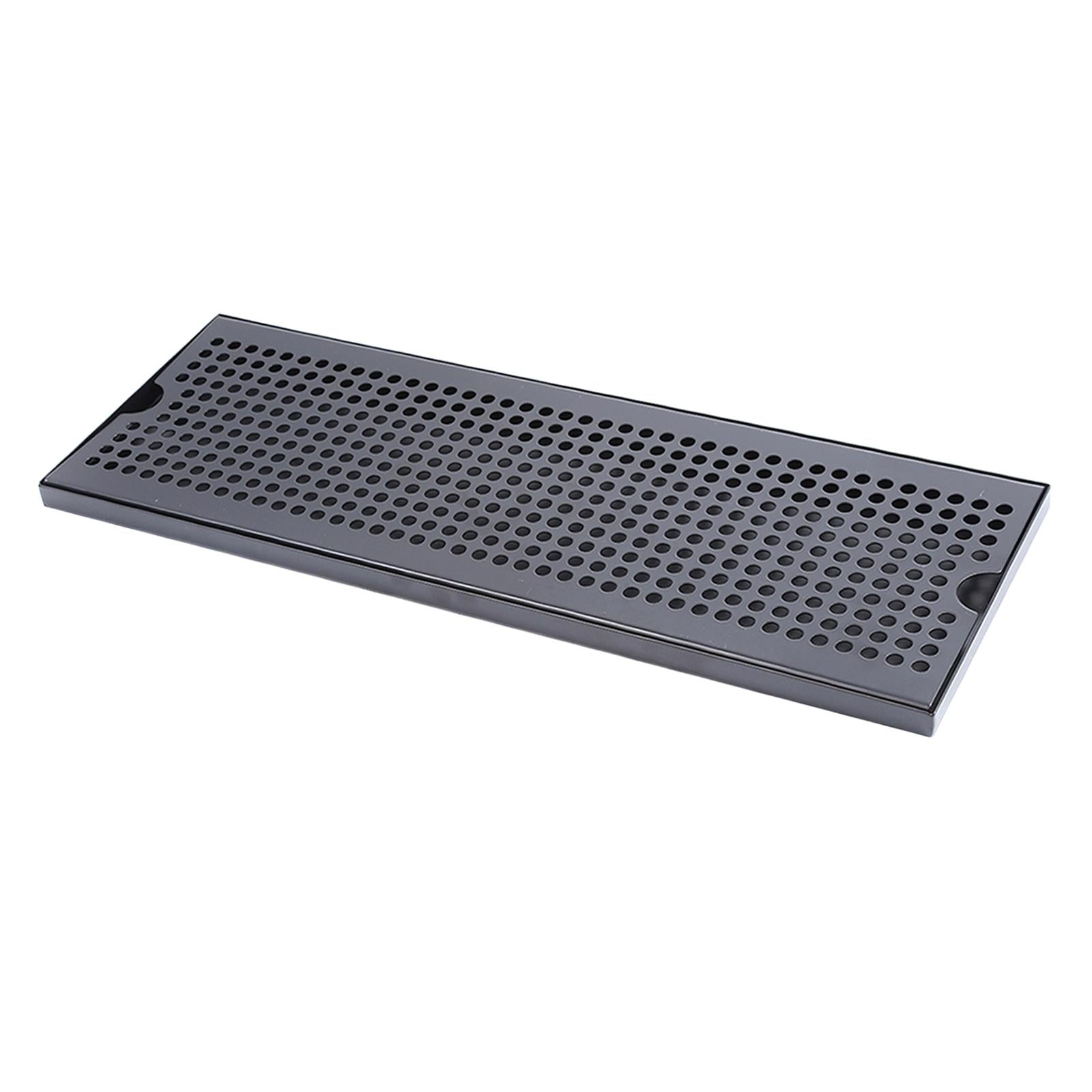Beer Keg Drip Tray Portable Stainless Steel for Beverage Dispenser Household 50x17.5x1.5cm