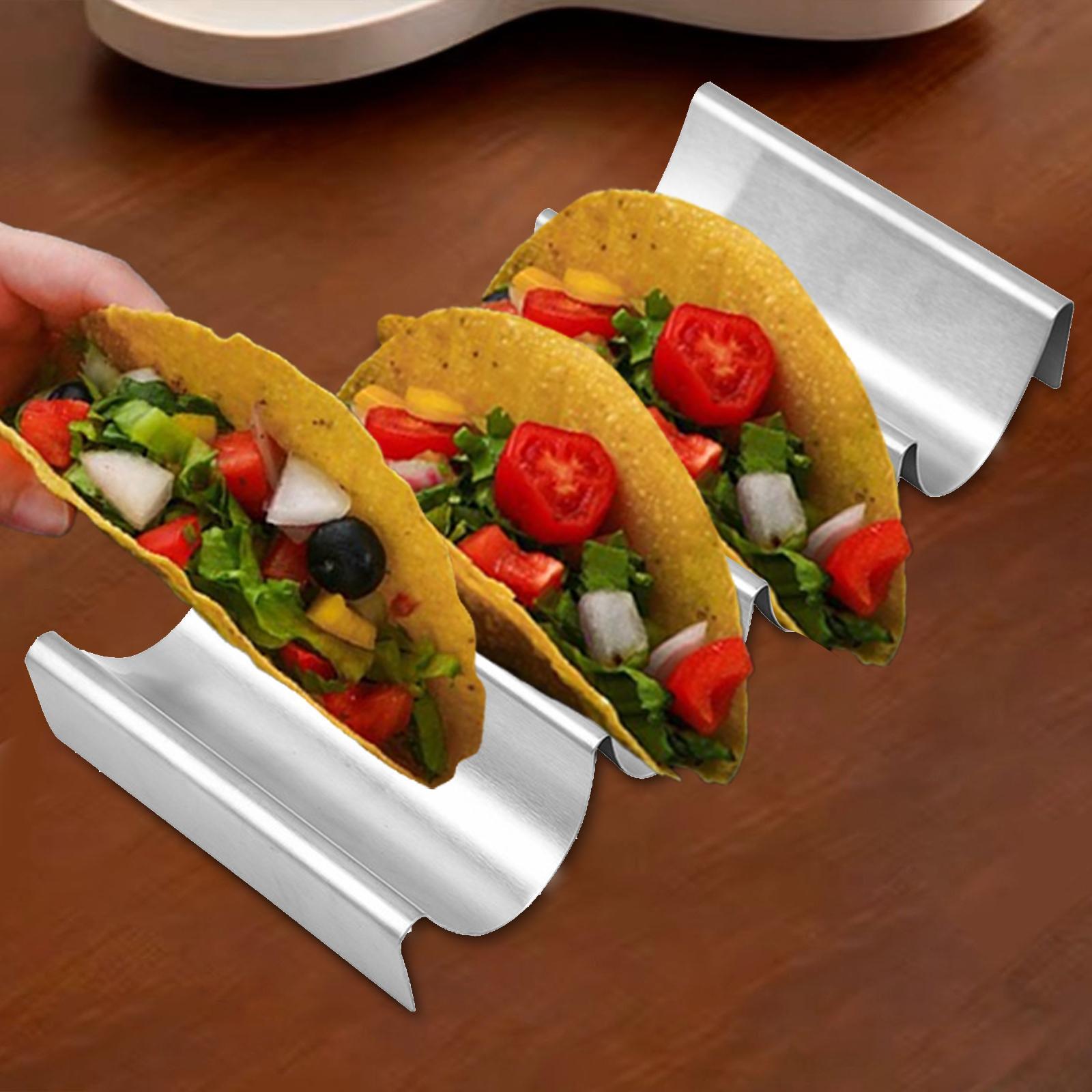 Taco Holder Stand Burritos and Tortillas Holder for Kitchen Restaurant Party