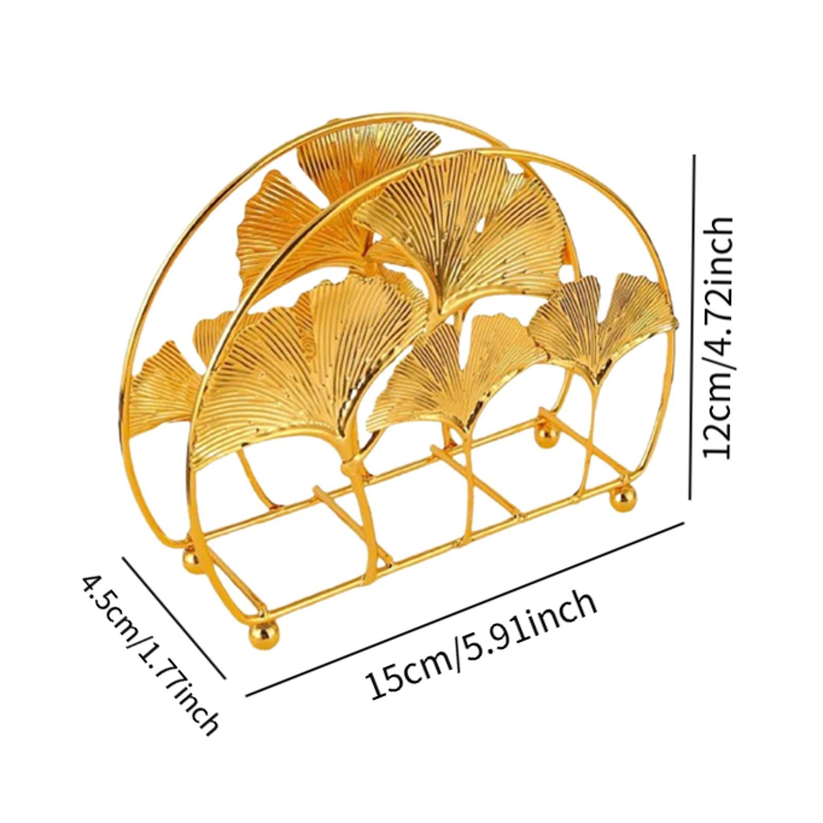 2 Pieces Iron Tissue Holder Leaf Shape Sturdy for Bar Restaurant Sturdy Room