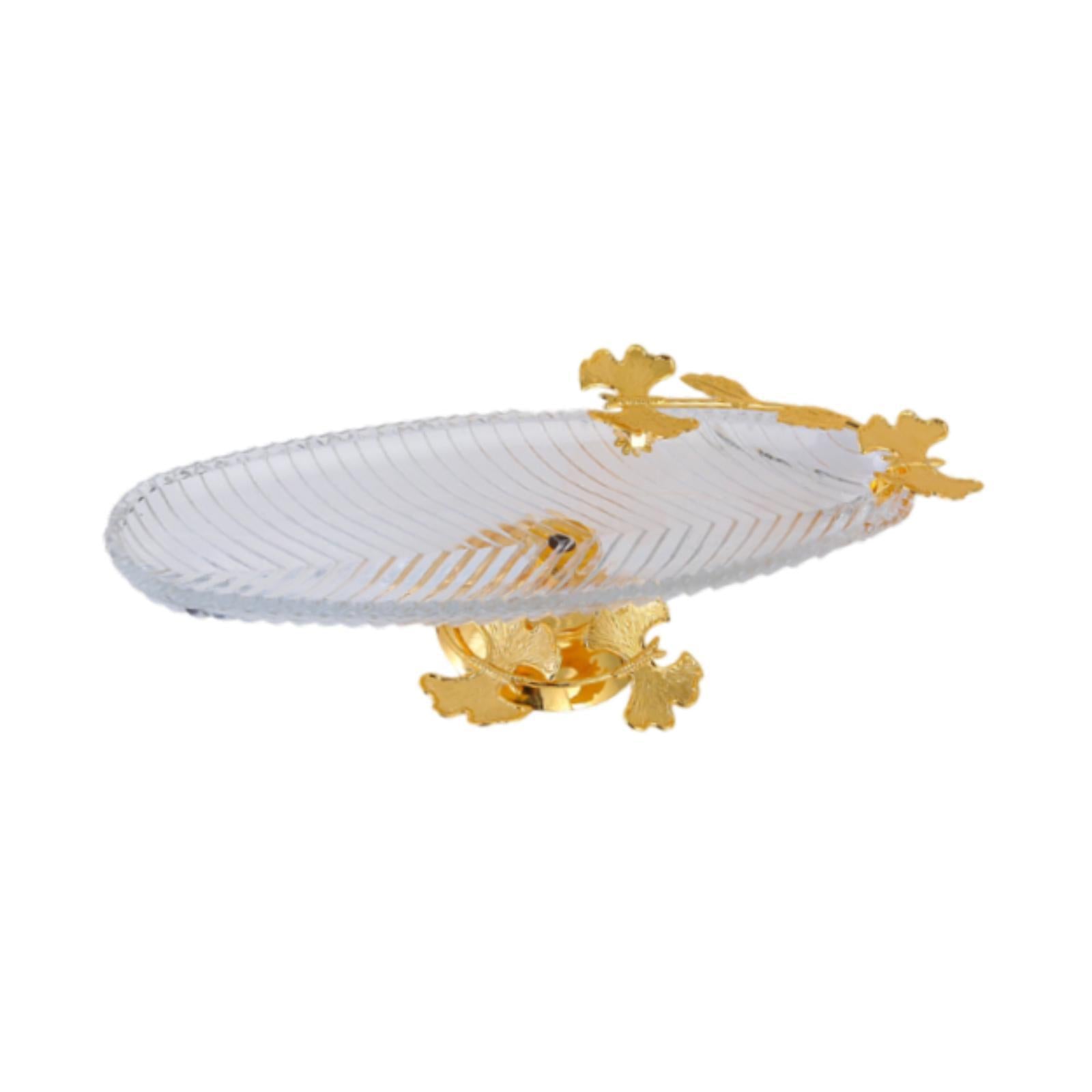 Glass Serving Tray Multipurpose Pastry Tray Appetizer Tray for Fruits Snacks