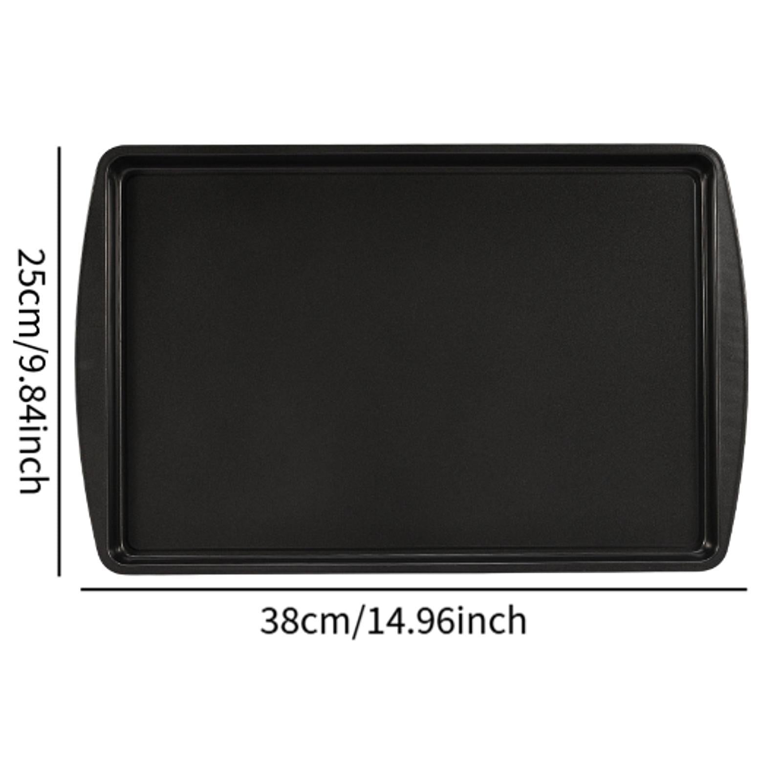 Baking Pan Carbon Steel Plate Restaurant Easy to Clean Rectangle Baking Tray Small