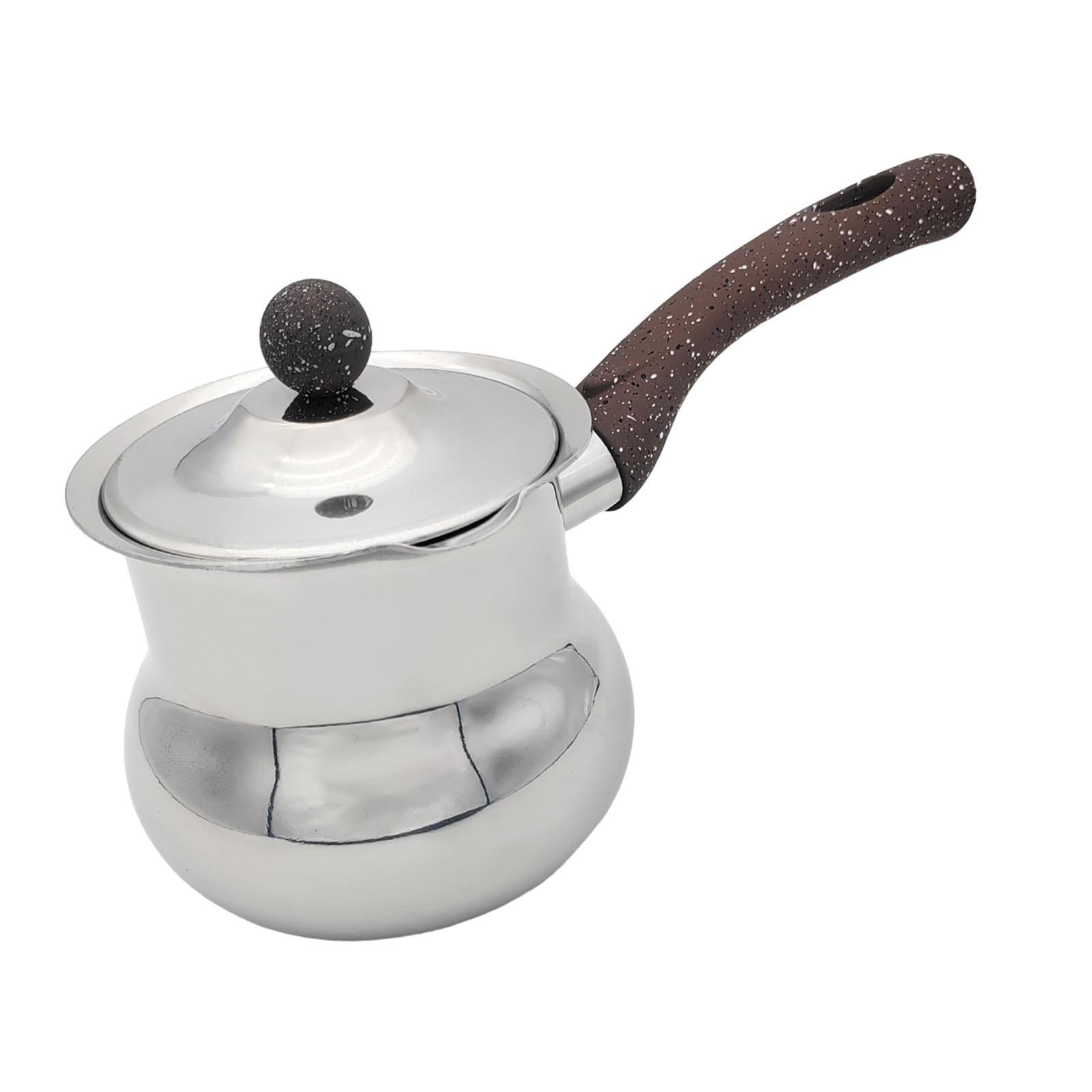 Coffee Pot Universal Butter Warmer Rust Resistant Coffee Mug Milk Warmer Pot D