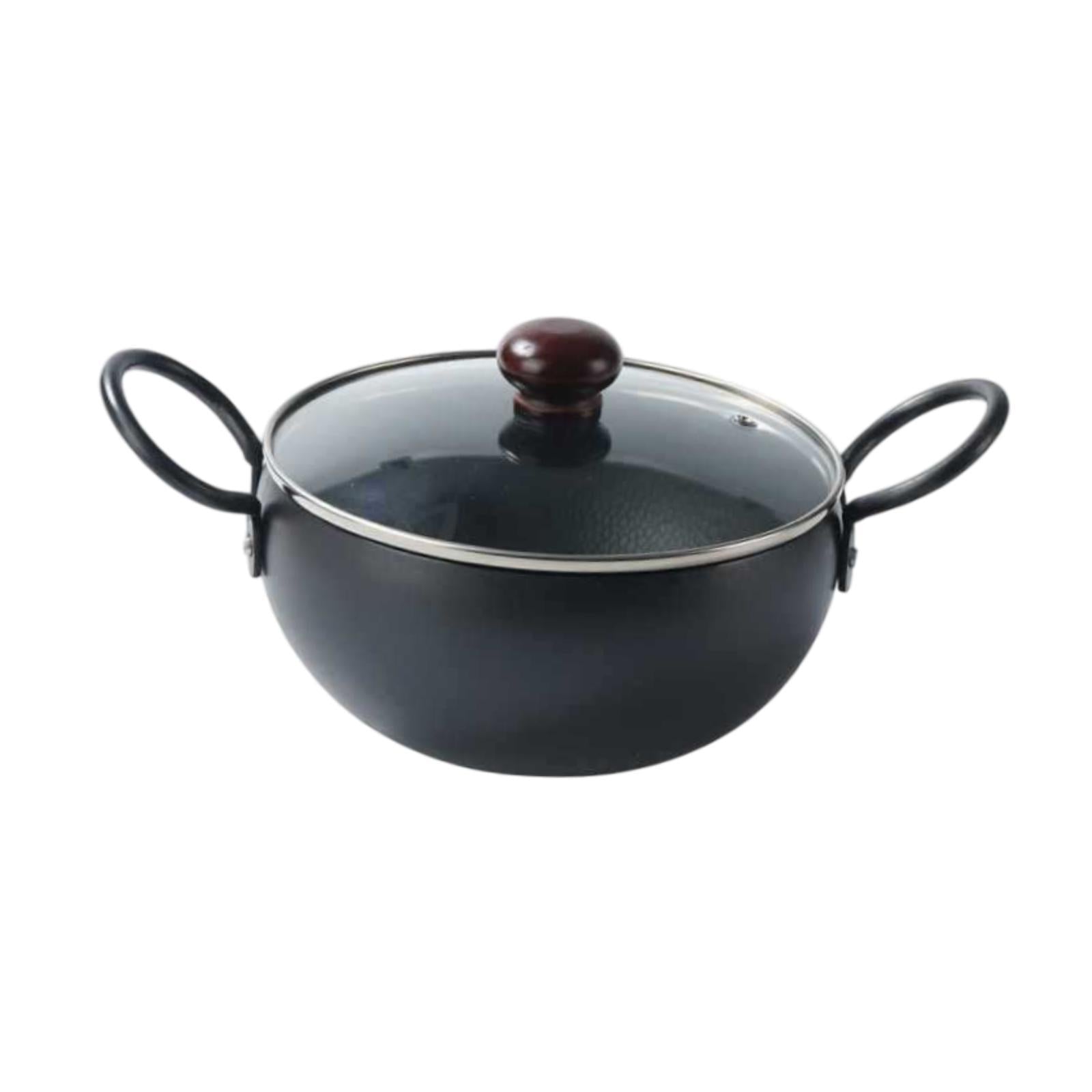 Iron Pot Gift Multifunctional with Handles Cooking Pot for Kitchen Soup Home Mouth Diameter 30cm