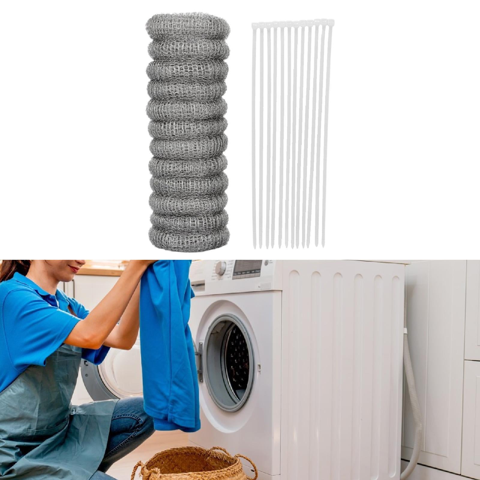 Washing Machine Lint Traps Easy Installation Laundry Mesh Washer Hose Filter 12 Pieces