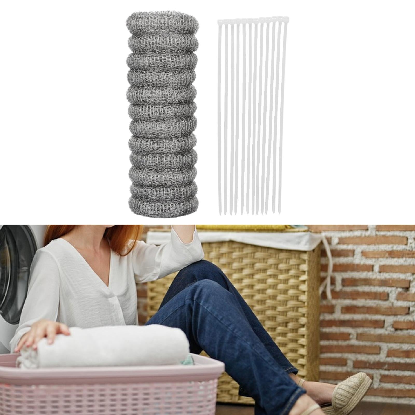 Washing Machine Lint Traps Easy Installation Laundry Mesh Washer Hose Filter 12 Pieces
