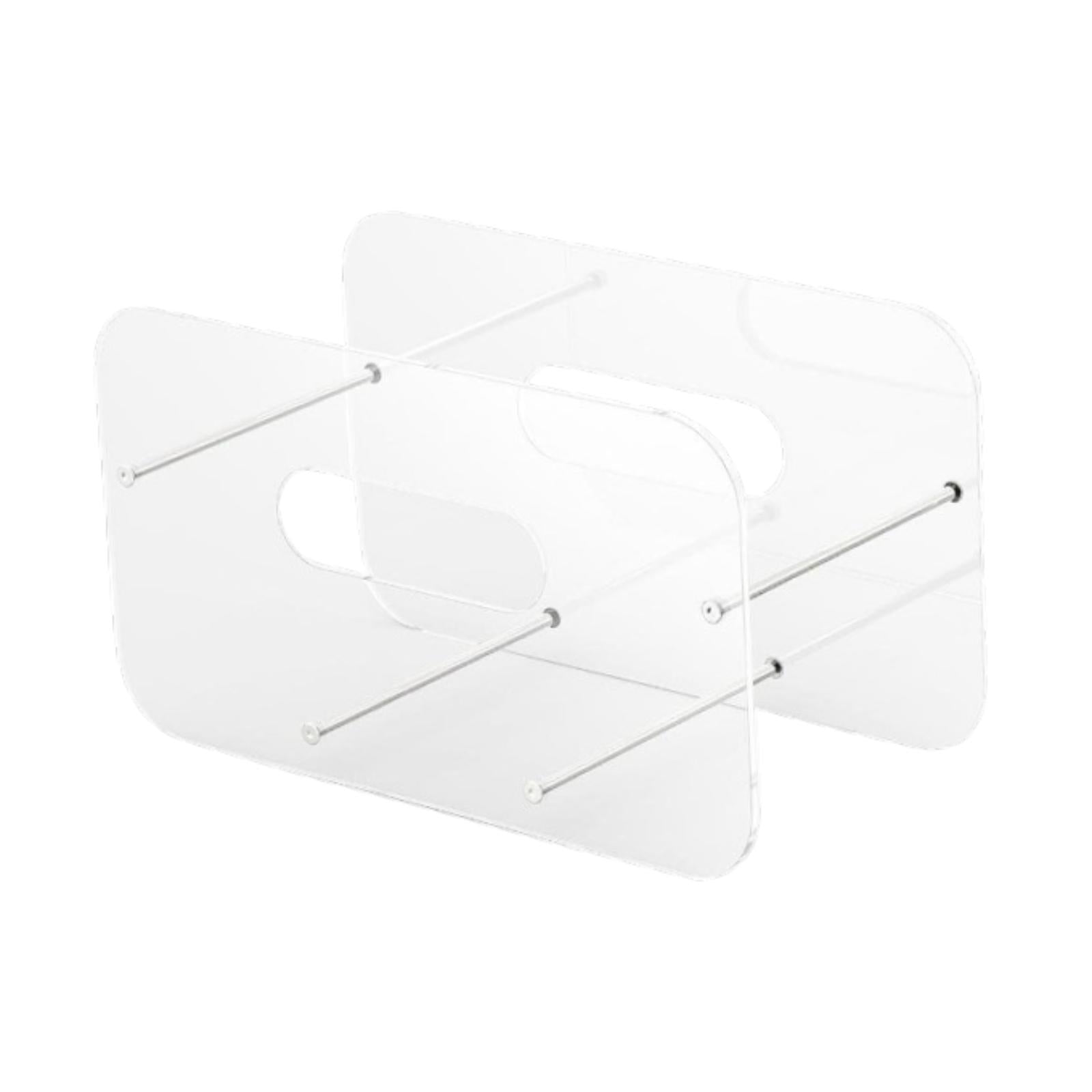 Paper Plate Dispenser Modern Clear Plates Storage for Dining Room RV Outdoor