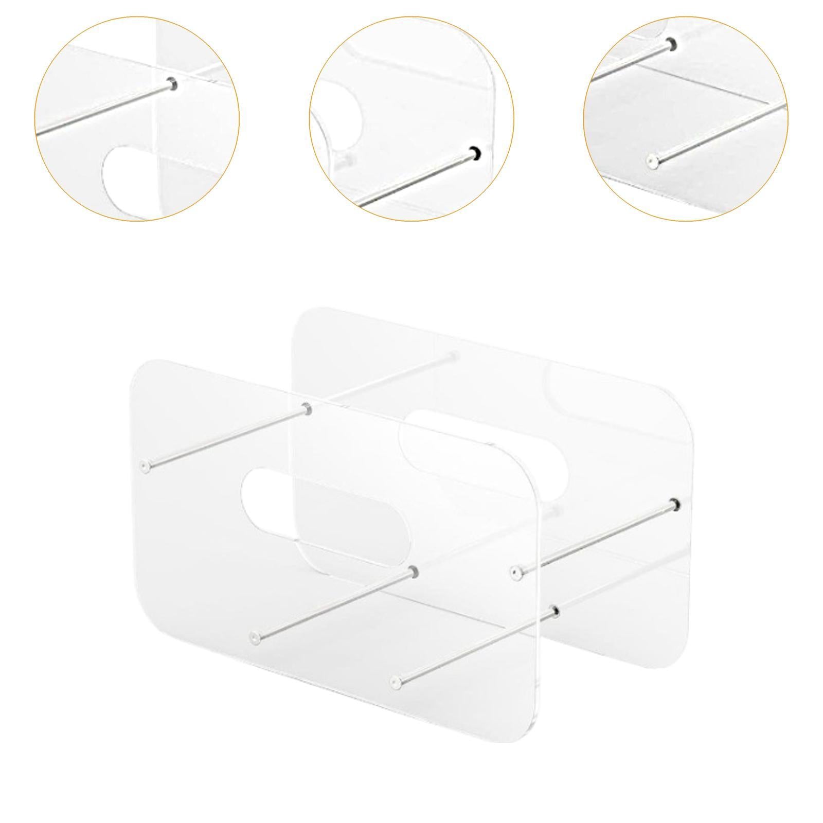 Paper Plate Dispenser Modern Clear Plates Storage for Dining Room RV Outdoor