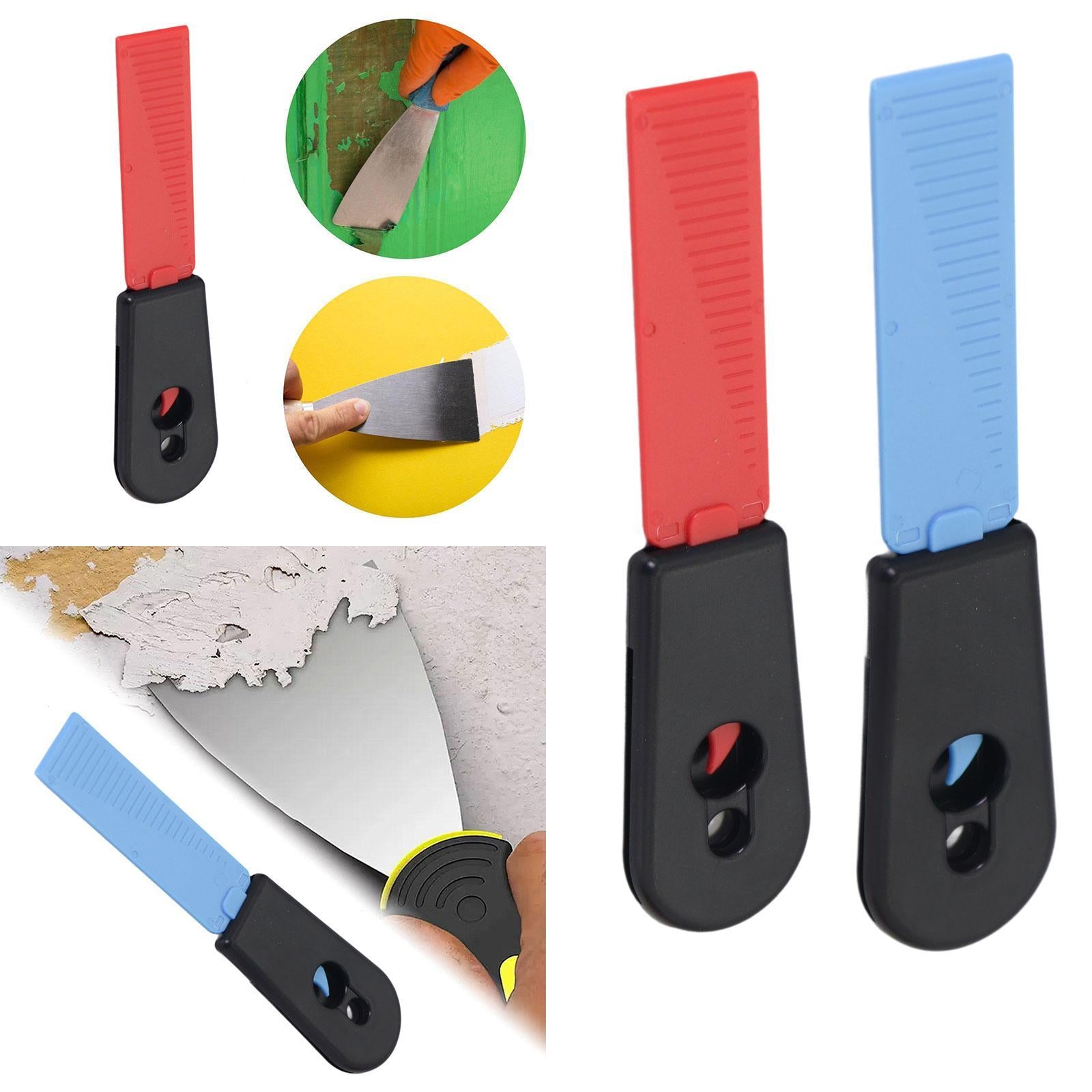 Self Sharpening Cleaning Scraper Reusable for Refrigerator Kitchen Tableware Red