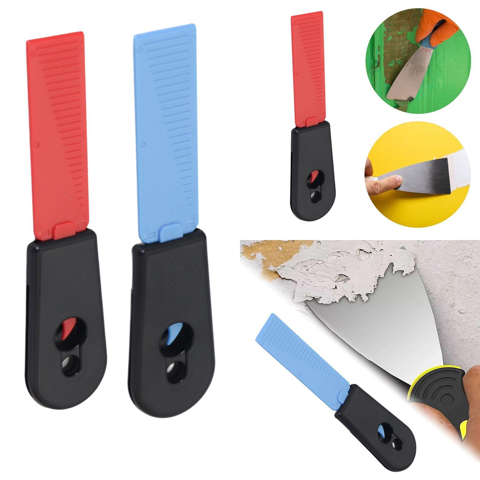Self Sharpening Cleaning Scraper Reusable for Refrigerator Kitchen Tableware Red