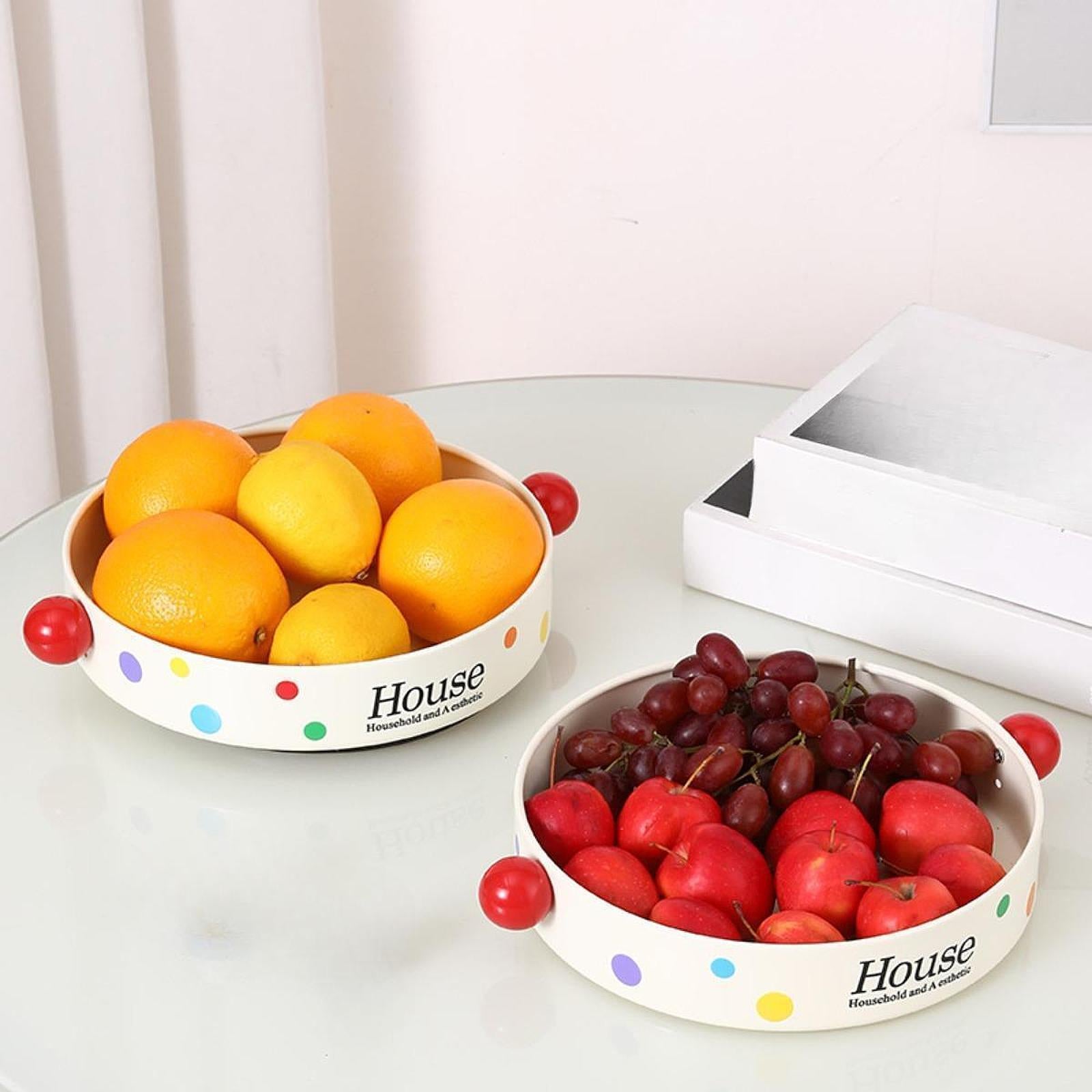 Round Turntable Organizer Rotatable Condiments Rack for Office Shelf Cabinet