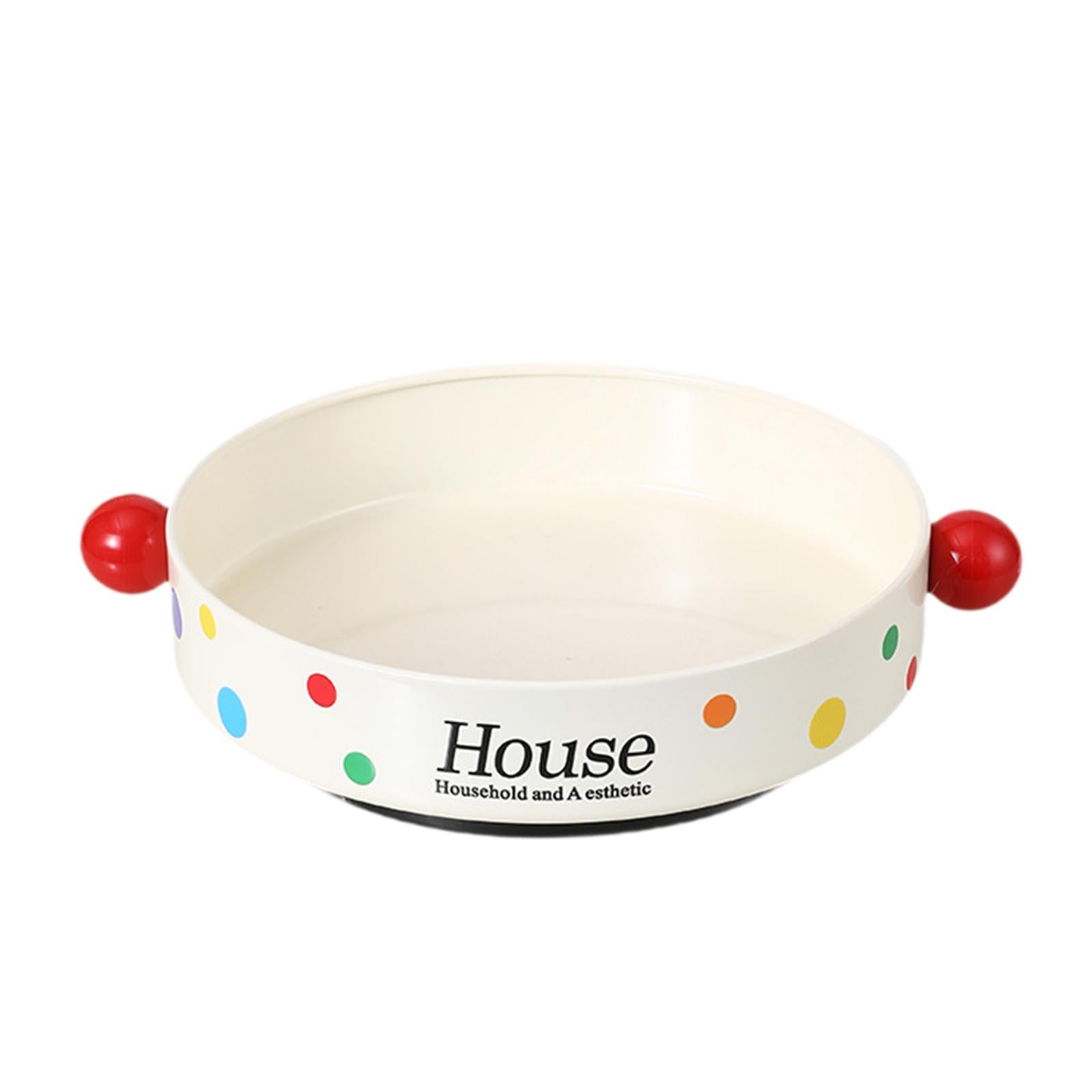 Round Turntable Organizer Rotatable Condiments Rack for Office Shelf Cabinet