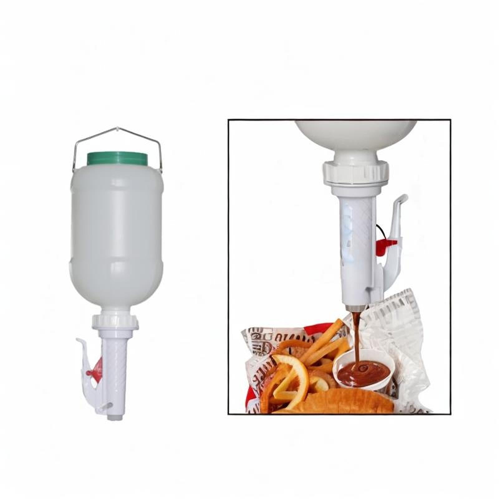Condiment Dispenser Sturdy Leakproof Refillable for Kitchen Restaurant Salad 5.5L