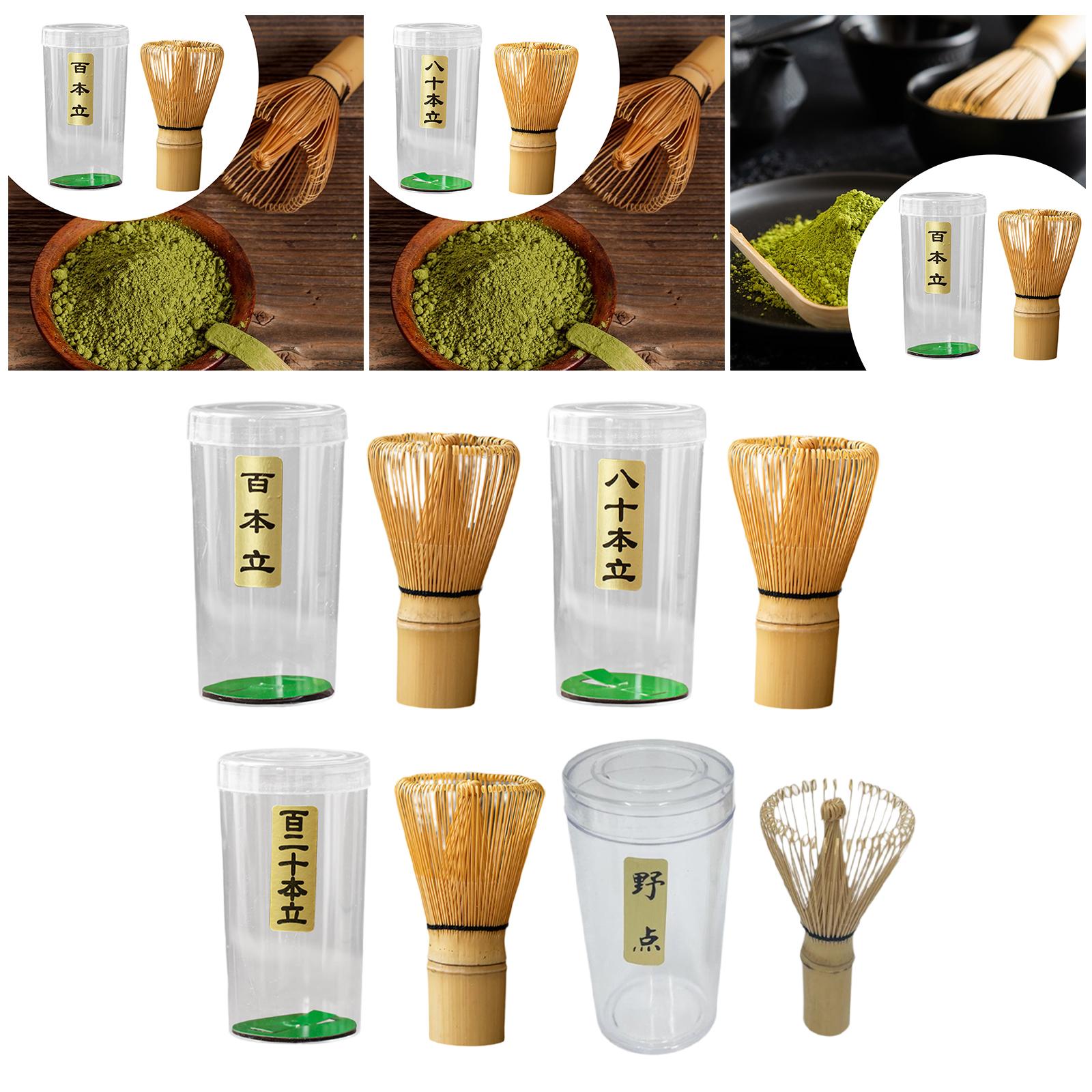 Matcha Whisk Starter with Holder Bamboo Whisk for Tea Ceremony Matcha Powder Style A