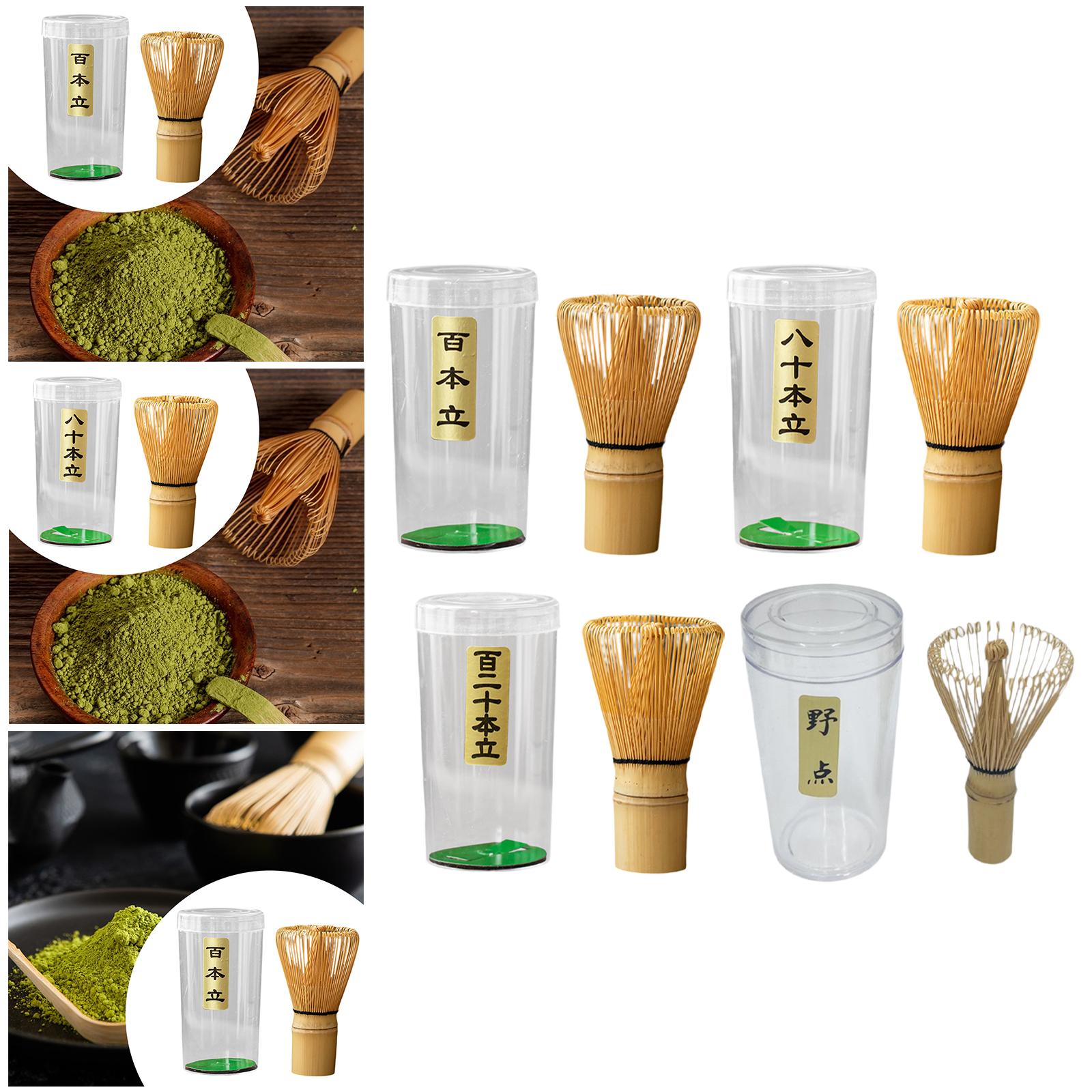 Matcha Whisk Starter with Holder Bamboo Whisk for Tea Ceremony Matcha Powder Style A