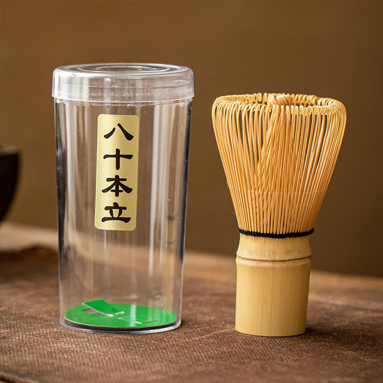 Matcha Whisk Starter with Holder Bamboo Whisk for Tea Ceremony Matcha Powder Style B