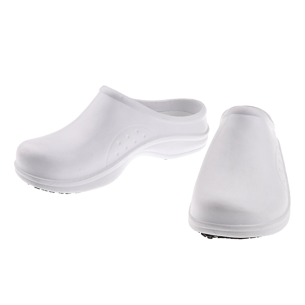Men Women Cook Nursing Shoes Ultralite Clogs Shoes Slippers Eu 37 White
