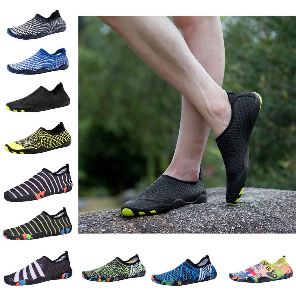Men's Quick-Dry Water Shoes For Beach Swimming Surfing Yoga EU 44 Black gray