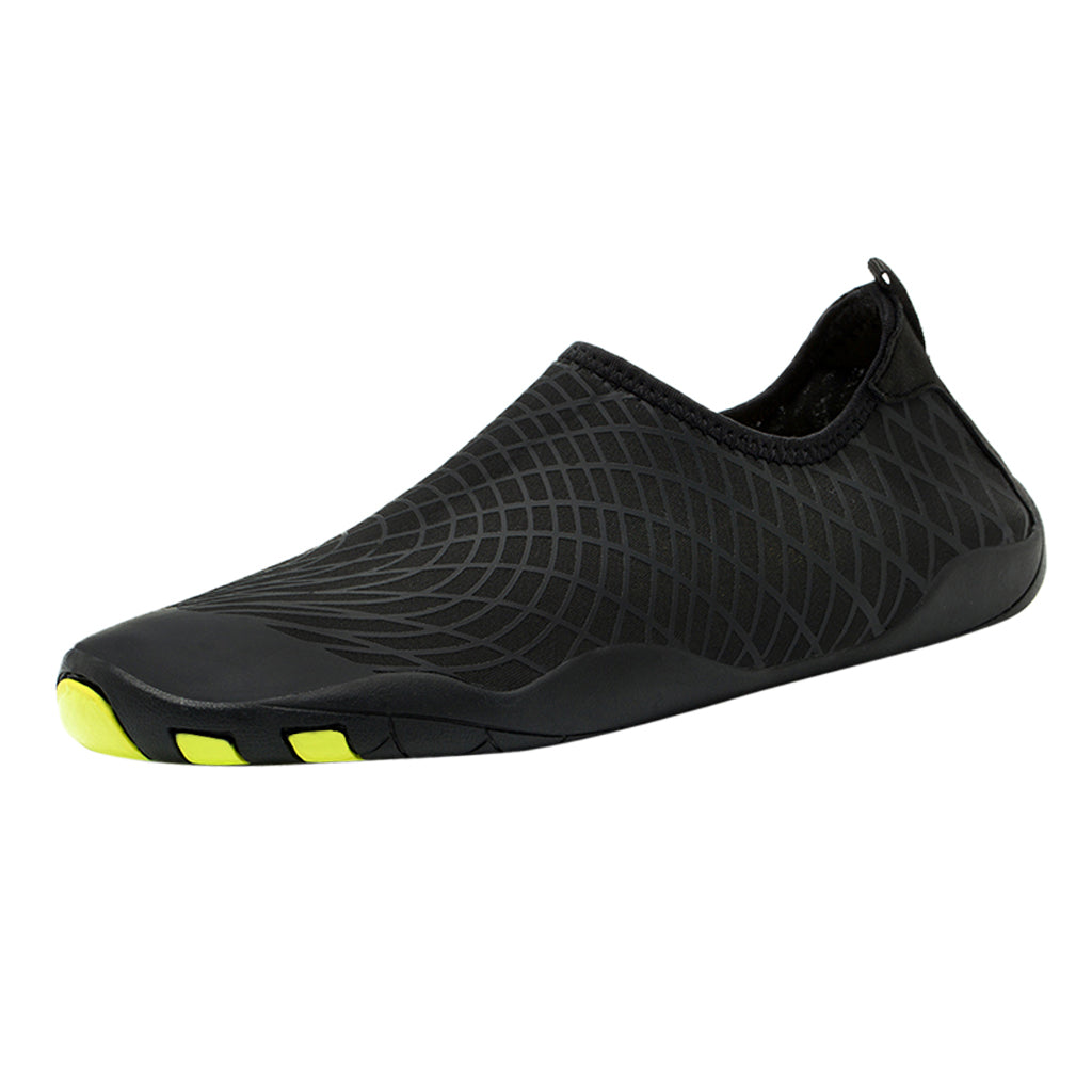 Unisex Women Men Slip on Quick-dry Water Shoes Beach Swim Shoes EU 41 Black
