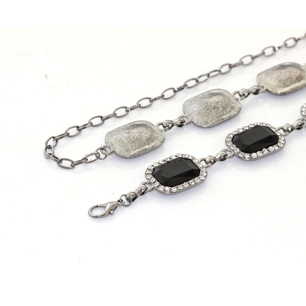 Women Lady Rhinestone Dress Waist Chain Belt Crystal Party Jewelry Accessory