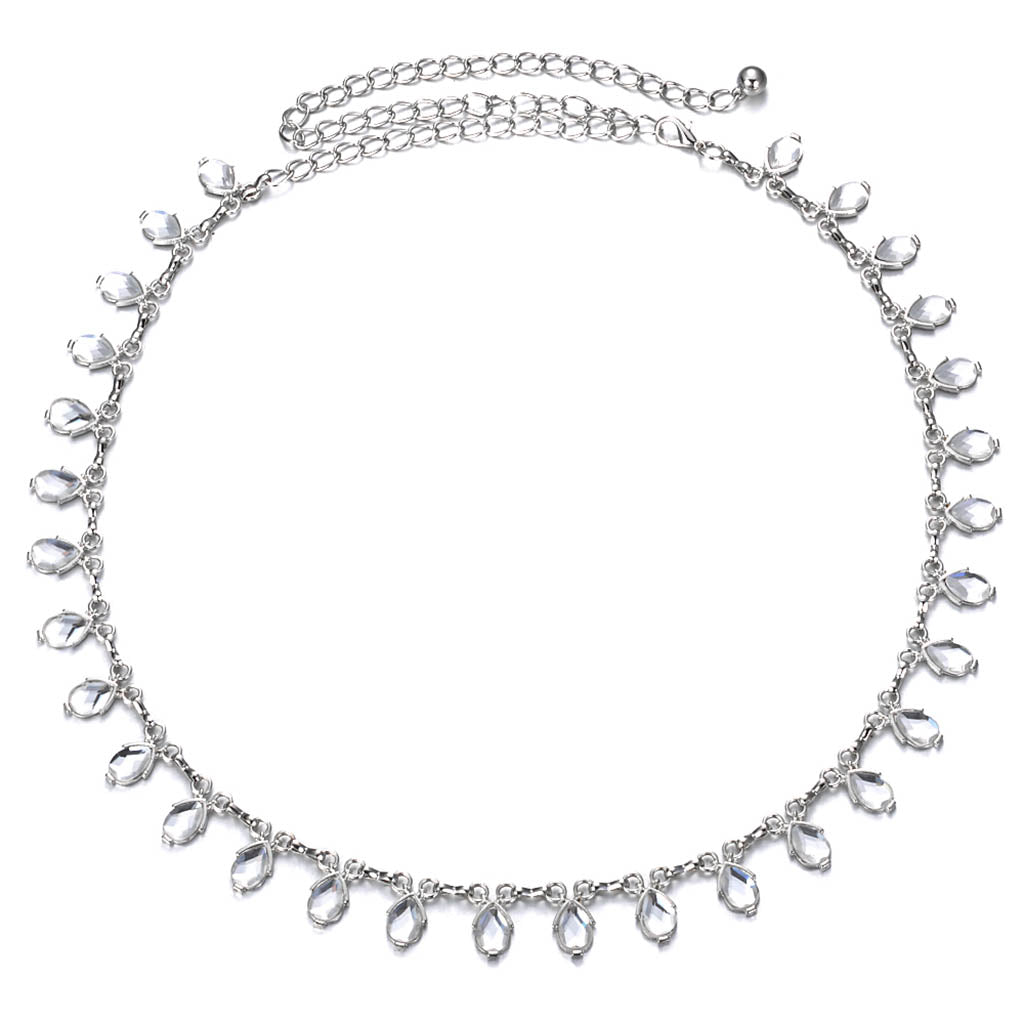 Fashion Women Belly Dance Waist Chain Belt Bridal Waistband Wedding Party