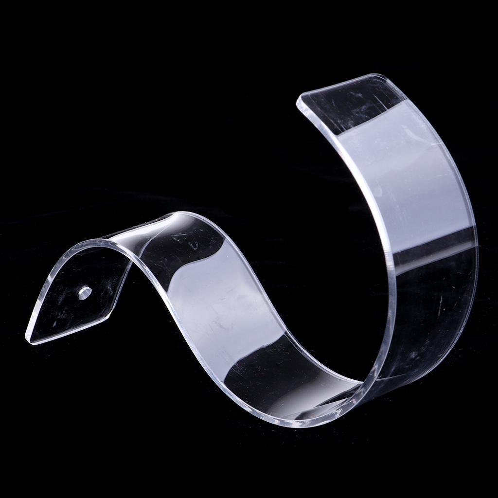 Clear PVC Belt Exhibition Stands Rack Organizer Store Display Holder 4cm