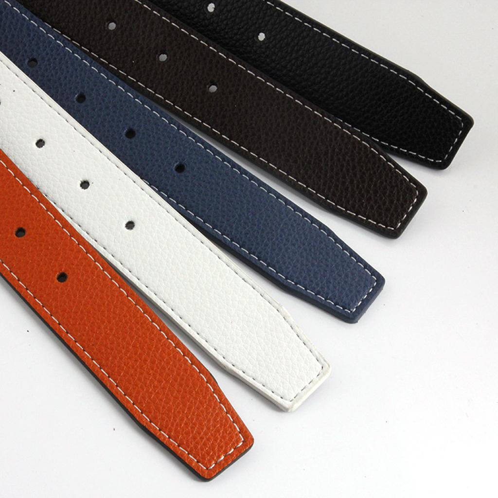 Mens Business Belt Strap Waistband without Buckle Belts Replacement Black
