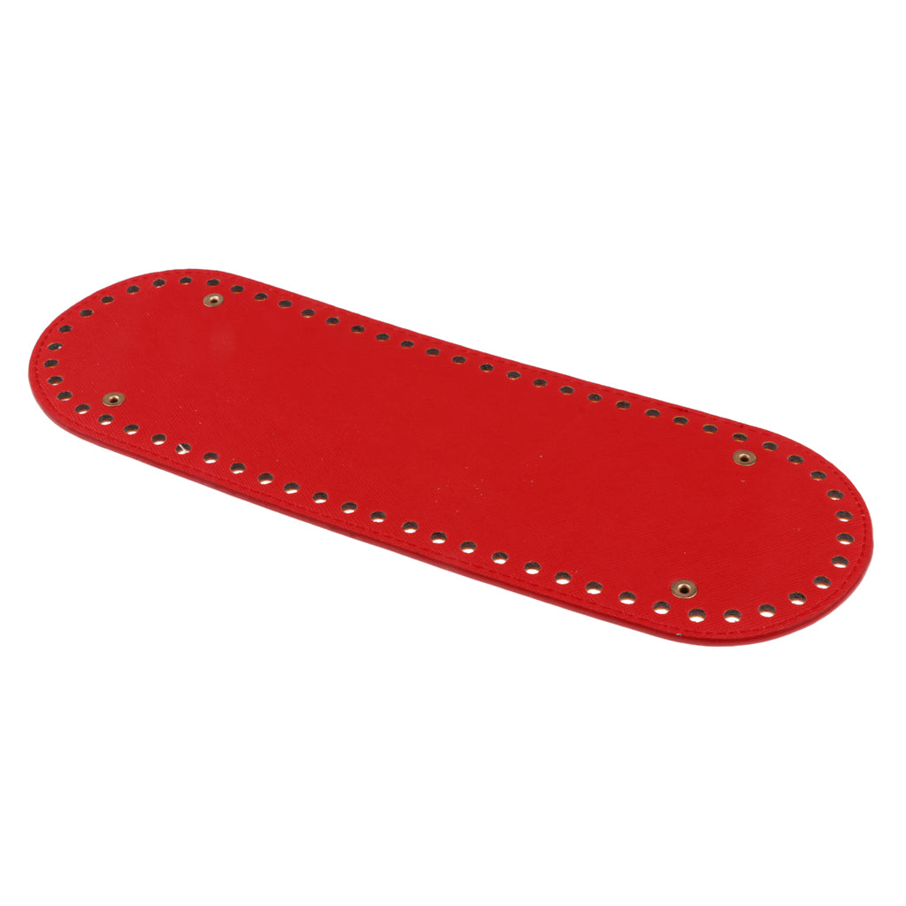 Hand-woven DIY Crochet Bag Bottom Insert Pad Shaper Nail Cushion Red