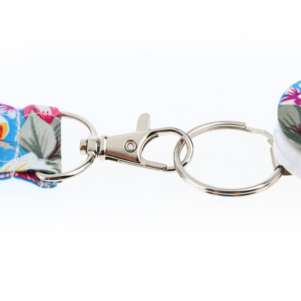 Mobile ID Badge Holders Straps Lanyard Neck Key chains with Metal Badge 7