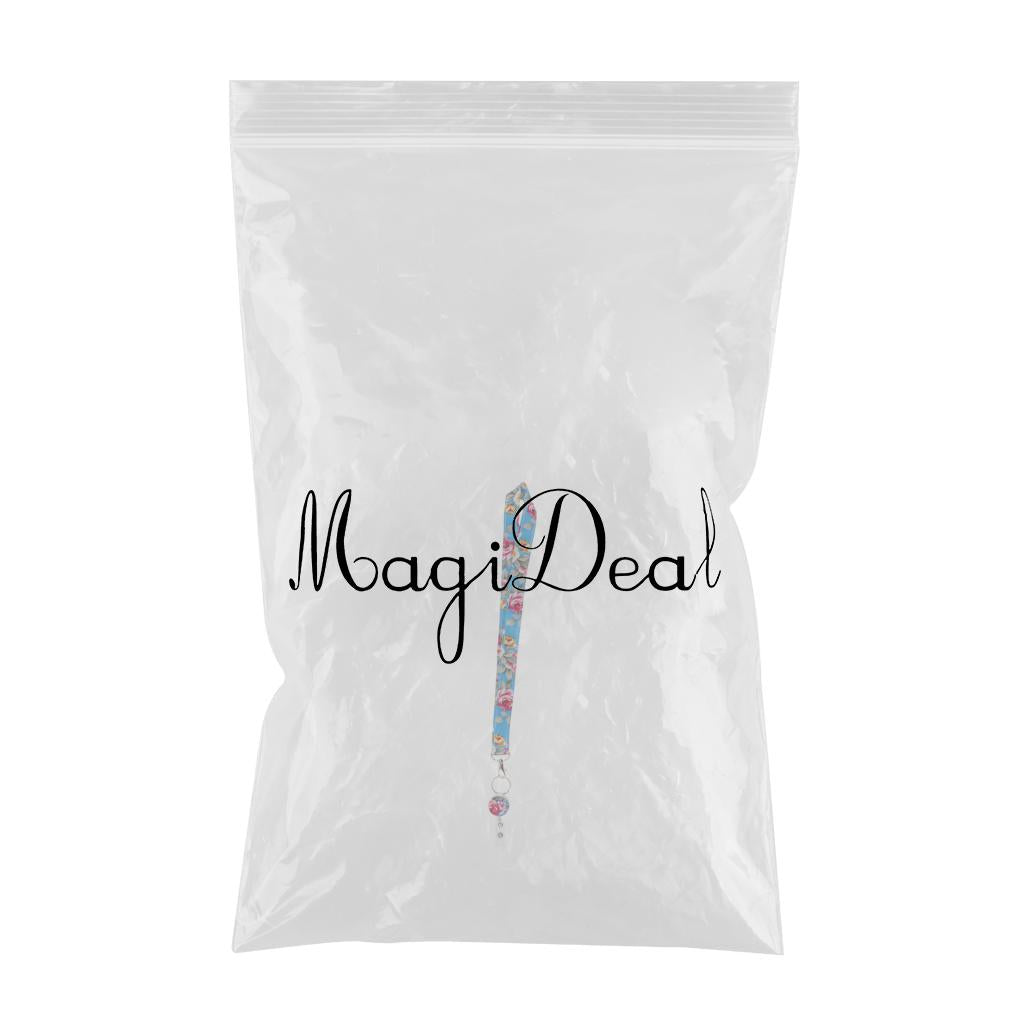 Mobile ID Badge Holders Straps Lanyard Neck Key chains with Metal Badge 7