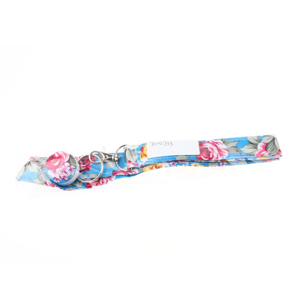 Mobile ID Badge Holders Straps Lanyard Neck Key chains with Metal Badge 7