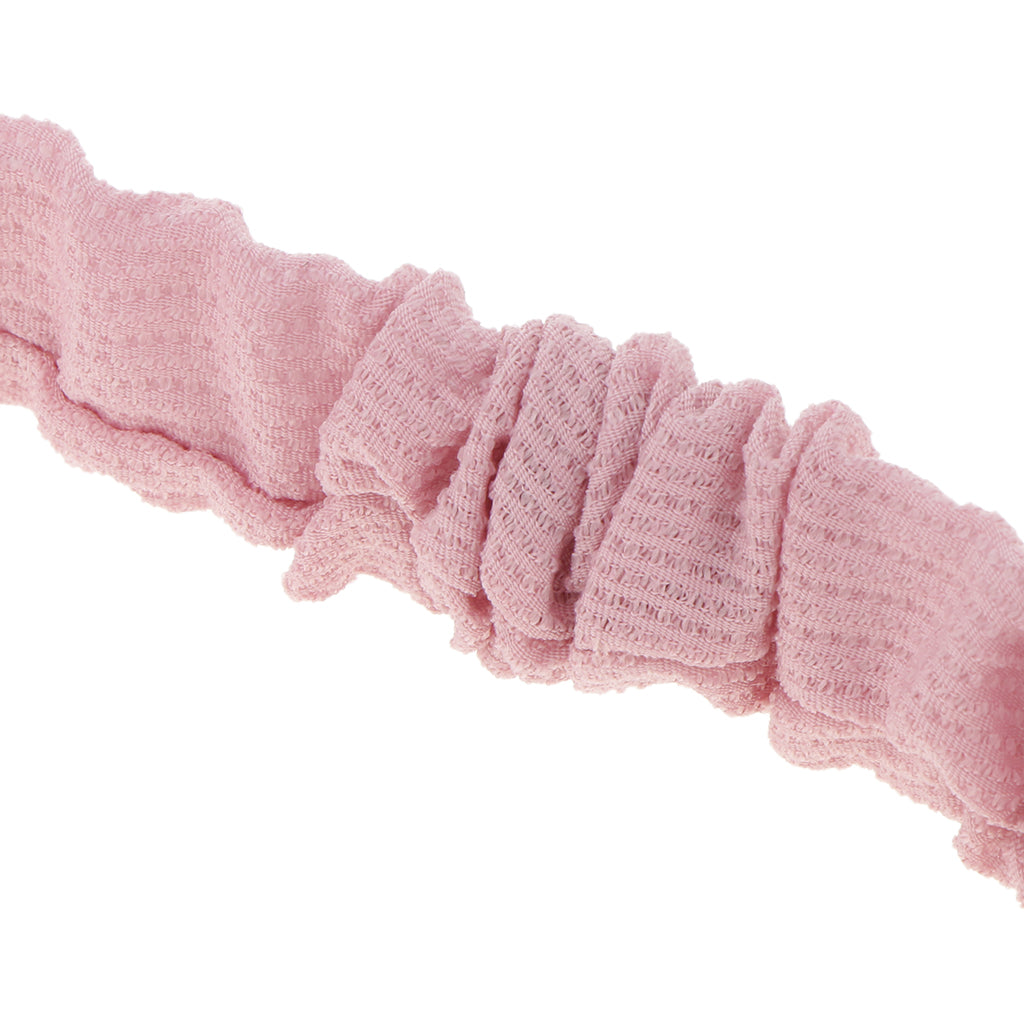 Women's Stretchy Headbands Twist Knot Wraps Turban Headwear Pink-Grey